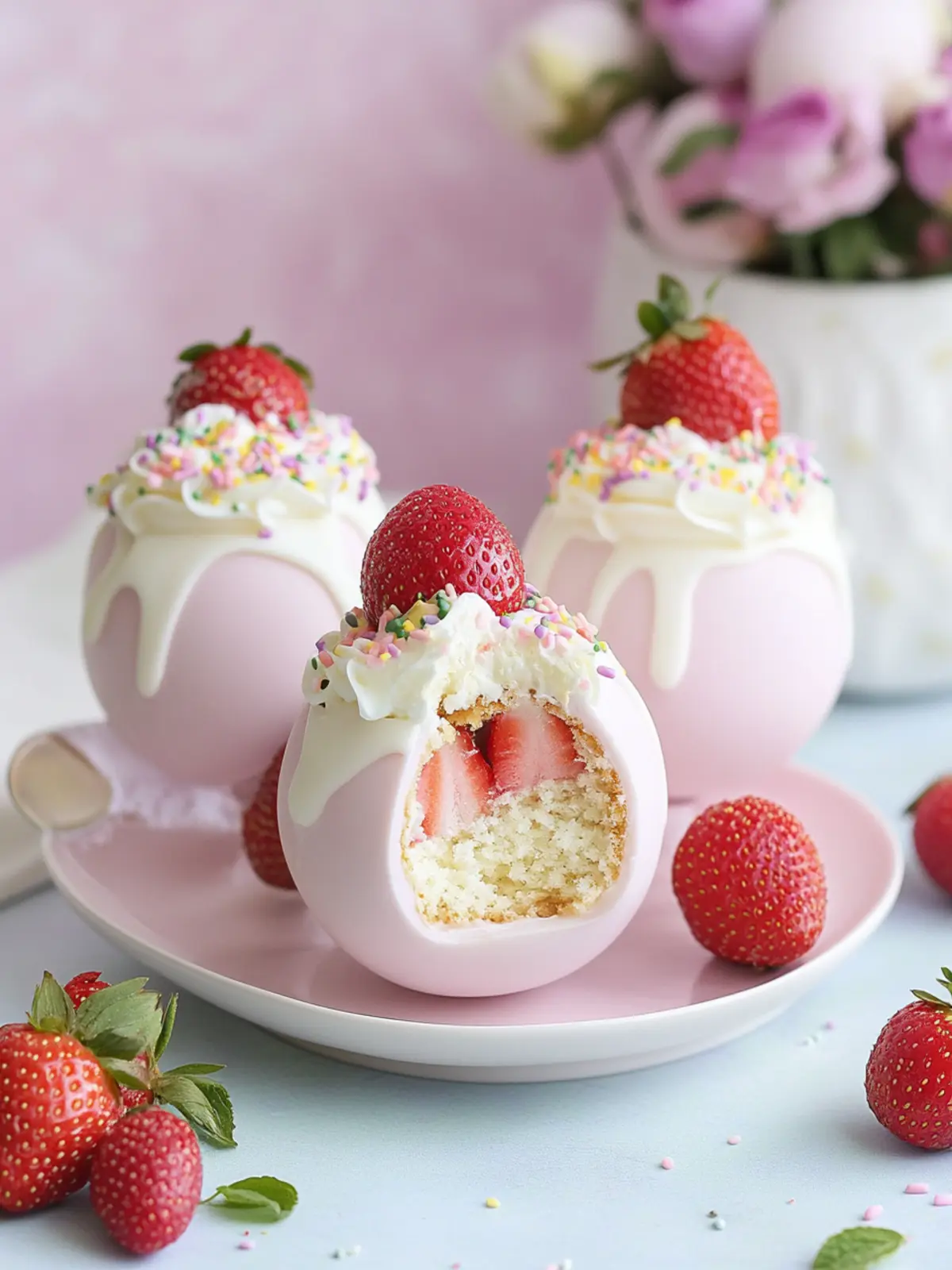 Decadent Strawberry Shortcake Easter Egg Bombs You'll Love 2 Strawberry Shortcake Easter Egg Bombs
