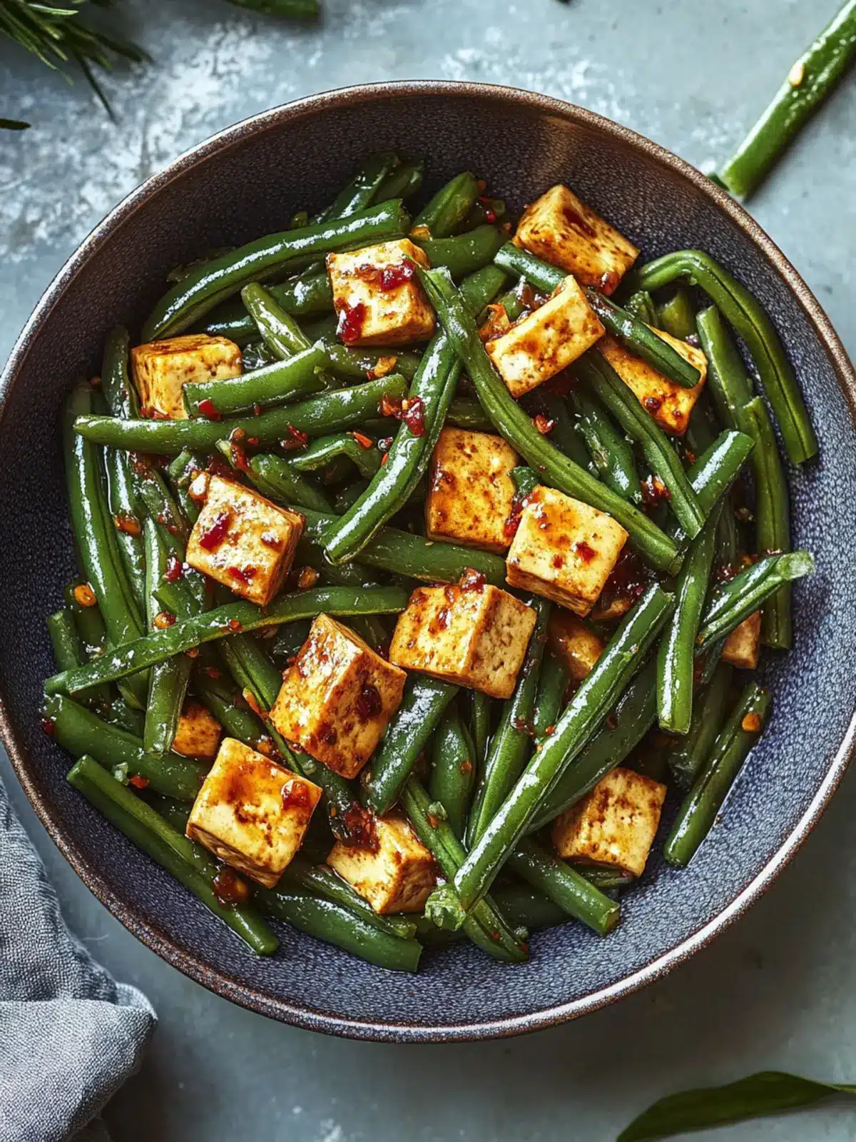 Garlicky Green Beans and Tofu: Quick, Crispy Vegan Delight 5 Garlicky Green Beans and Tofu
