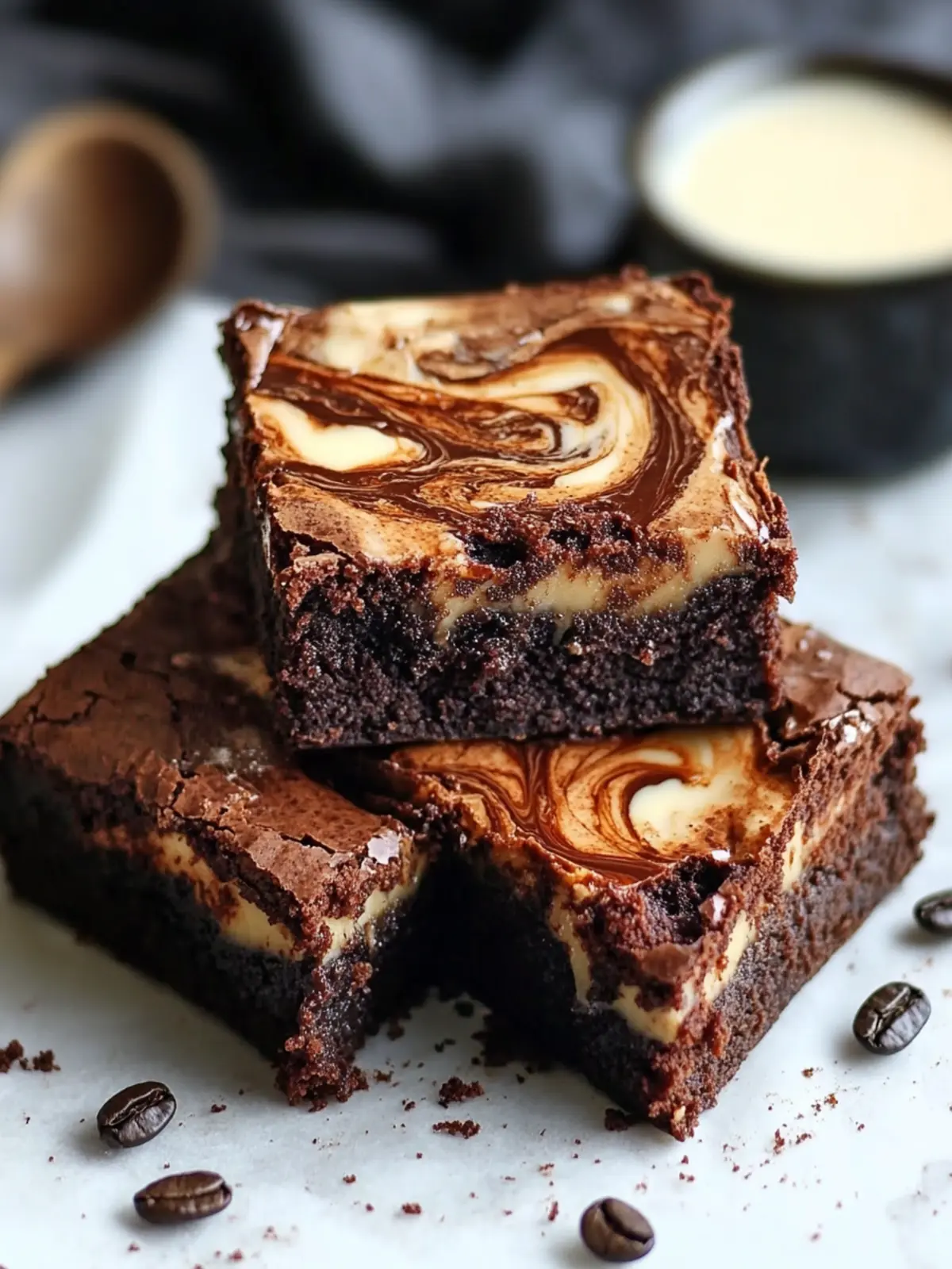Irresistible Vietnamese Coffee Brownies with Condensed Milk Swirl 5 Vietnamese Coffee Brownies with Condensed Milk Swirl