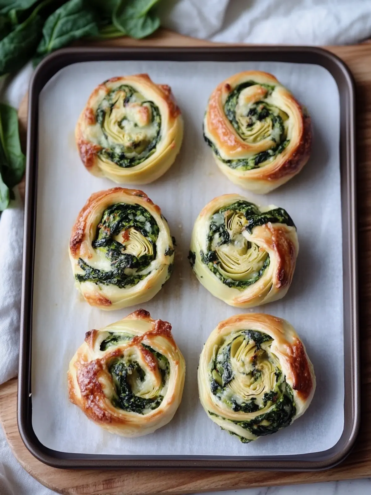 Savory Spinach Artichoke Swirls Perfect for Any Gathering 4 Spinach Artichoke Swirls