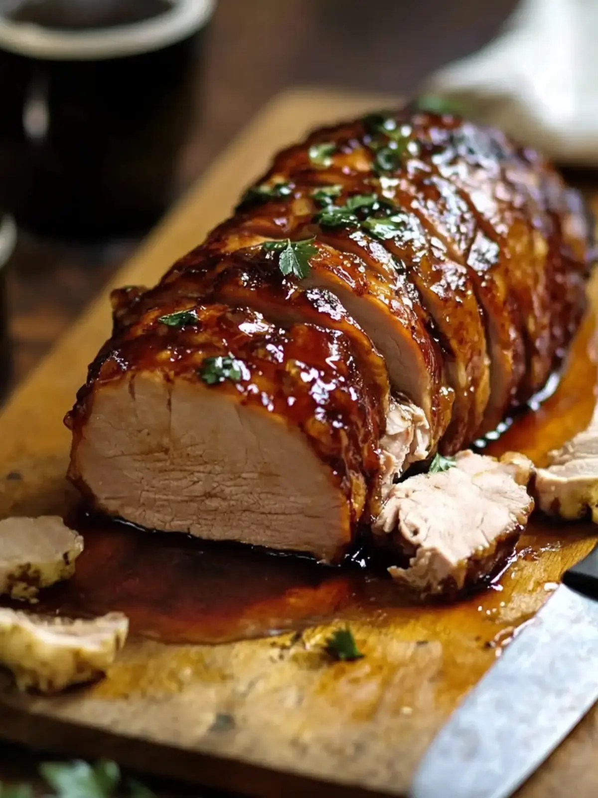 Sweet & Savory Guinness & Honey Glazed Pork Loin Delight 5 Guinness & honey glazed pork loin