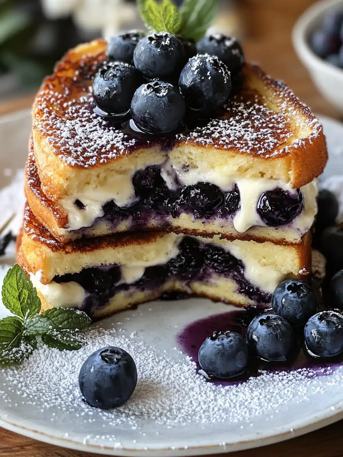 Blueberry Cheesecake Stuffed French Toast for Weekend Bliss 4 Blueberry Cheesecake Stuffed French Toast