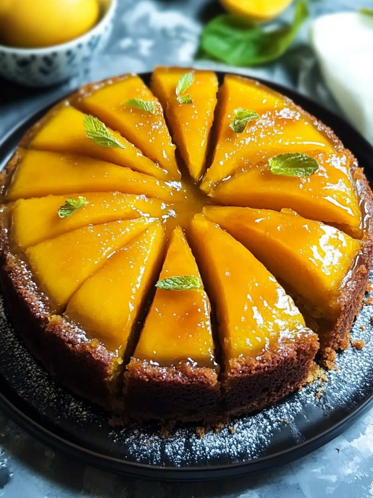 Irresistible Mango Upside Cake with Coconut Cream Delight 5 Mango Upside Cake