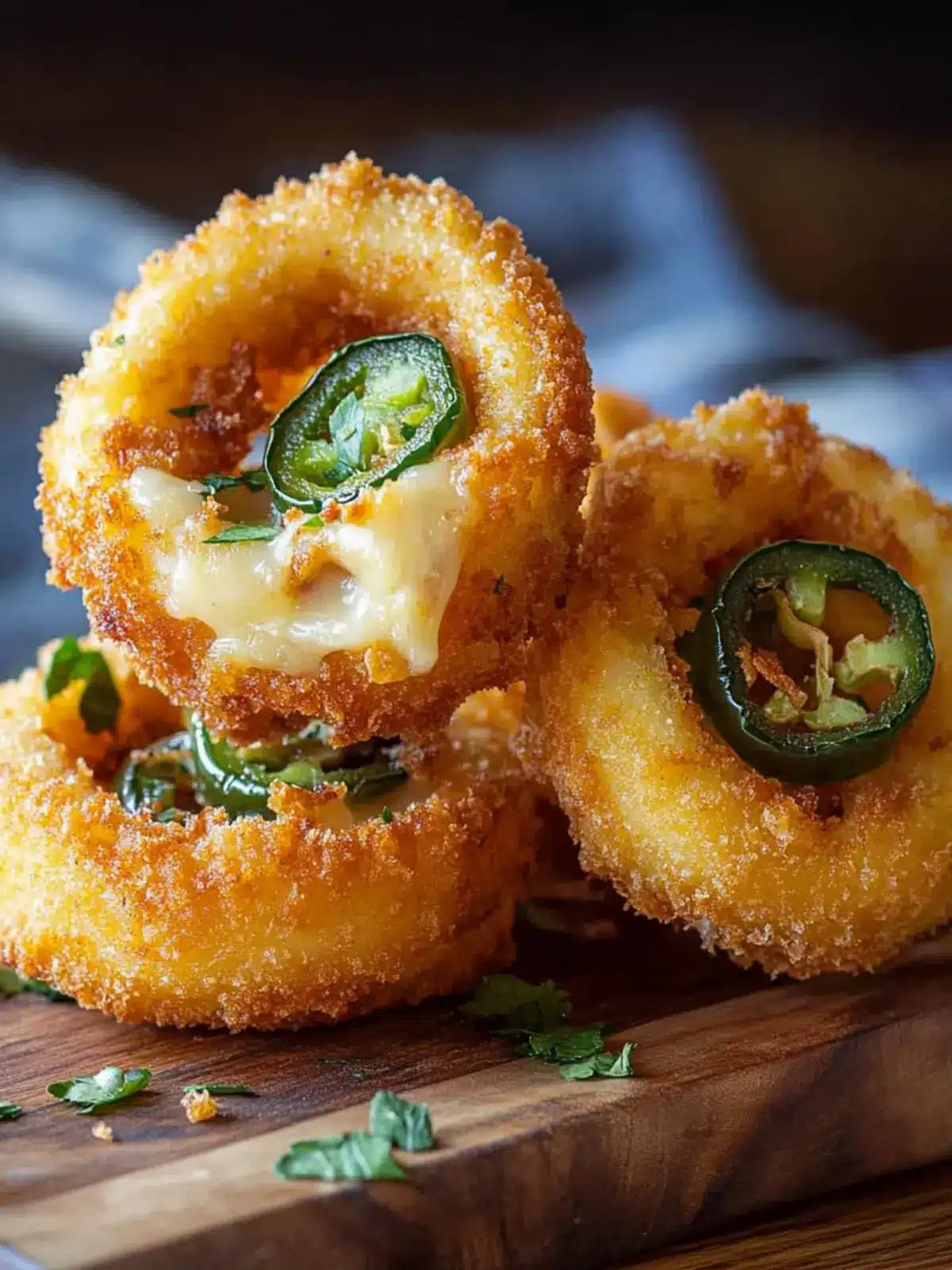 Irresistible Jalapeño Popper Stuffed Onion Rings Recipe Everyone Loves 3 Jalapeño Popper Stuffed Onion Rings Recipe