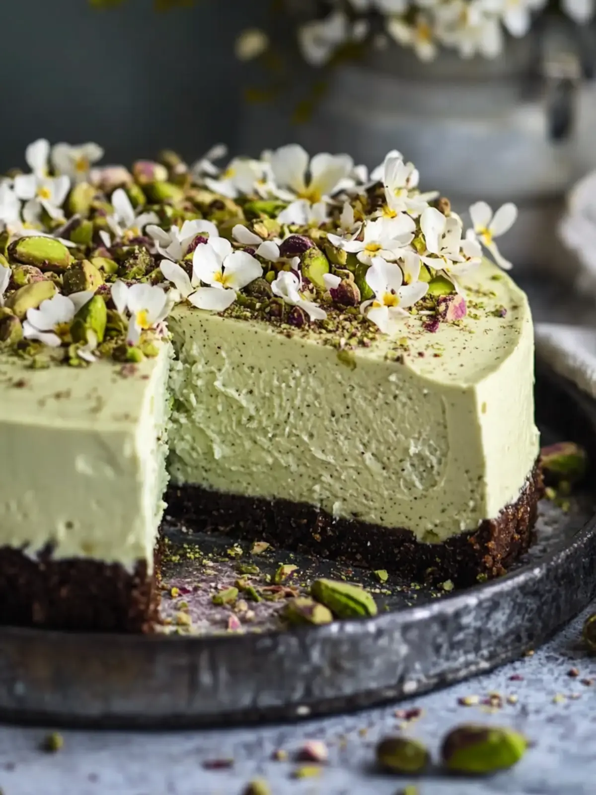 Decadent No Bake Pistachio Cheesecake to Wow Your Guests 5 No Bake Pistachio Cheesecake