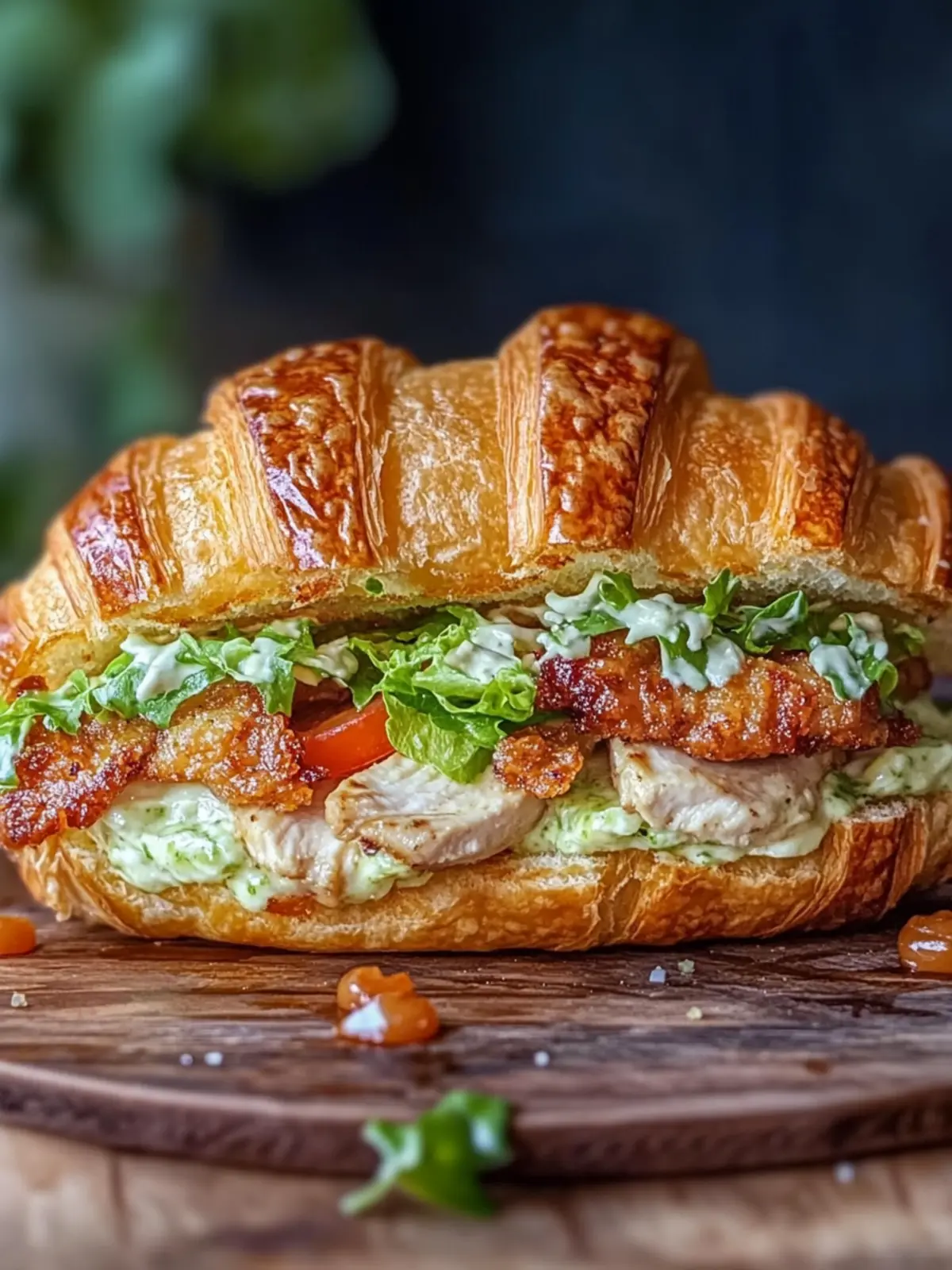 Savory Chicken Caesar Croissant Sandwich You’ll Crave Daily 5 Chicken Caesar Croissant Sandwich