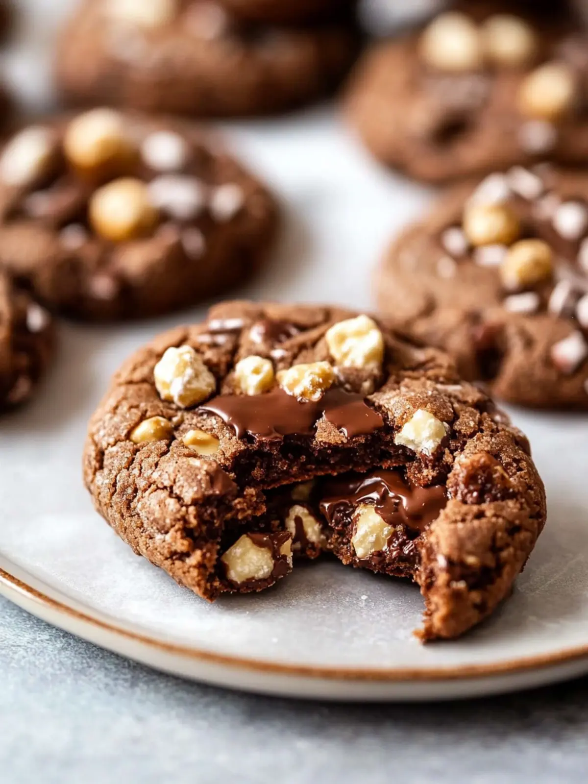 Decadent Ferrero Rocher Cookies Loaded with Hazelnut Goodness 4 Ferrero Rocher Cookies (Hazelnut Chocolate Cookies)