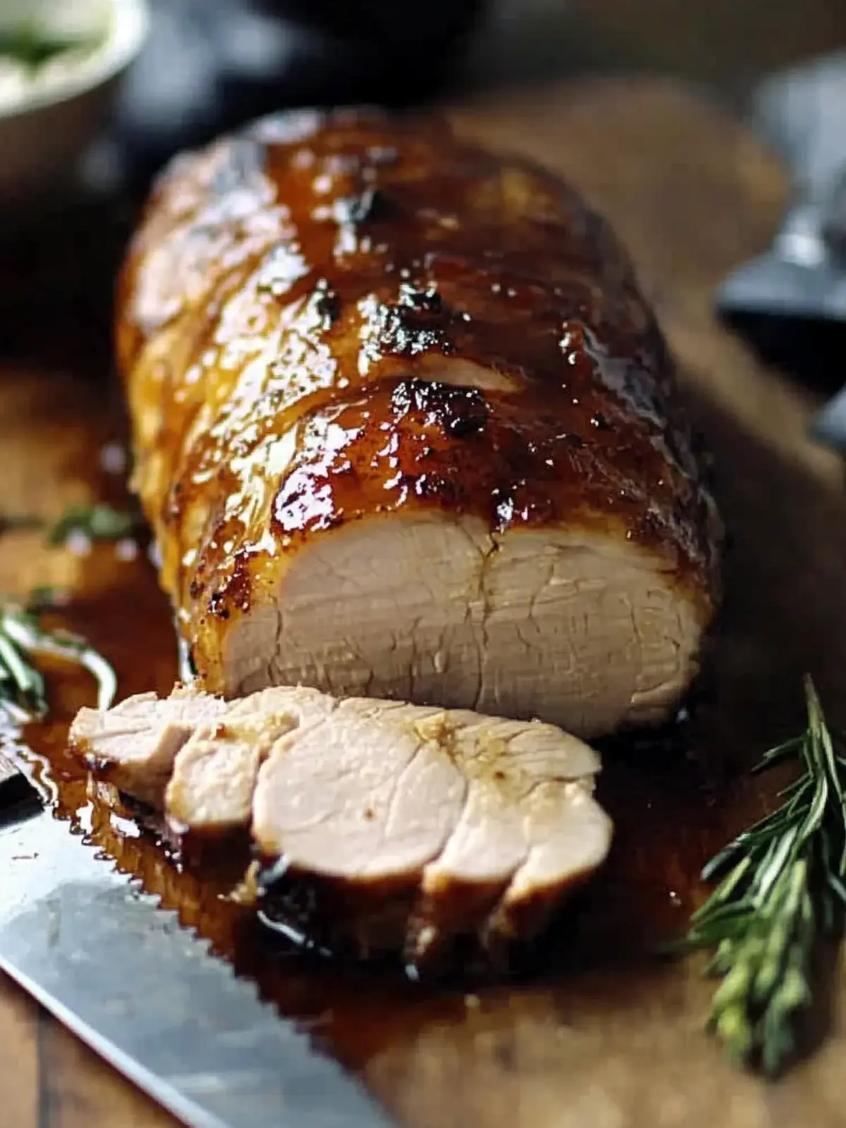 Sweet & Savory Guinness & Honey Glazed Pork Loin Delight 4 Guinness & honey glazed pork loin