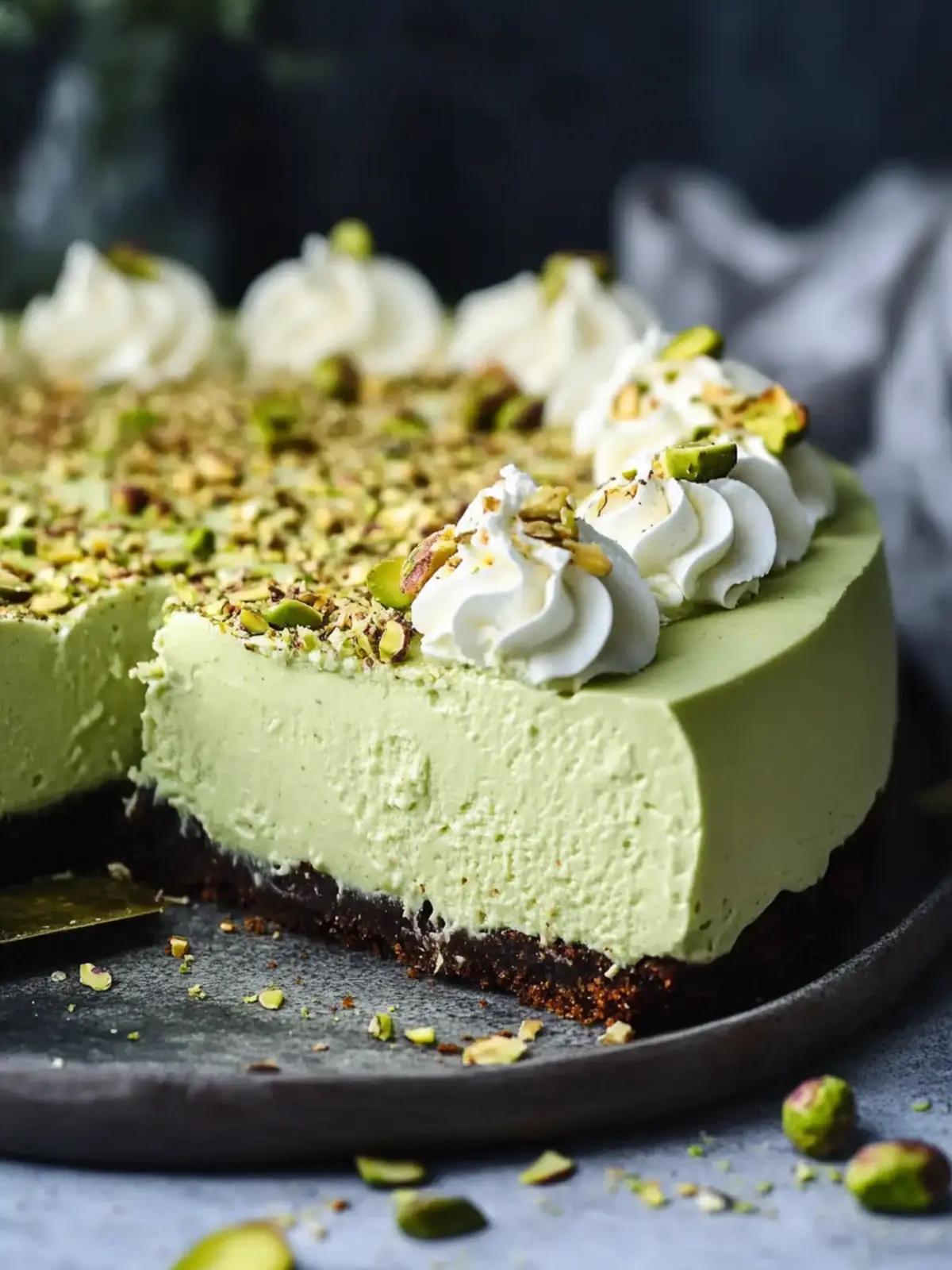 Decadent No Bake Pistachio Cheesecake to Wow Your Guests 4 No Bake Pistachio Cheesecake