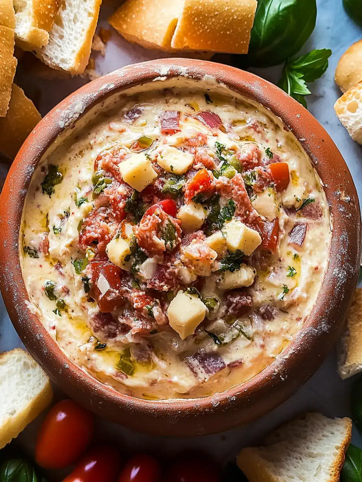 Muffuletta Dip: A Flavor-Packed Game Day Delight 3 Muffuletta Dip
