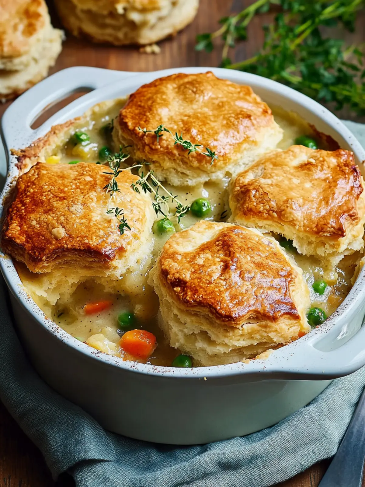 Savory Breakfast Pot Pie with Honey Butter Biscuit Bliss 4 Savory Breakfast Pot Pie with Honey Butter Biscuit