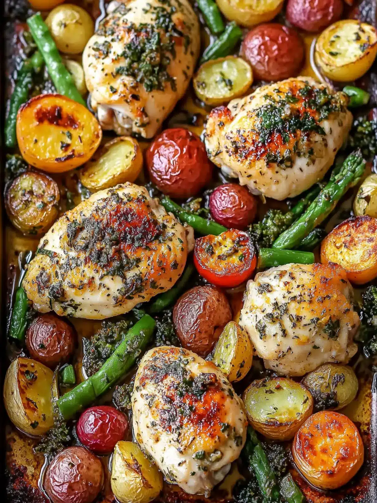 Sheet Pan Garlic Butter Chicken and Veggies for Busy Nights 2 Sheet Pan Garlic Butter Chicken and Veggies