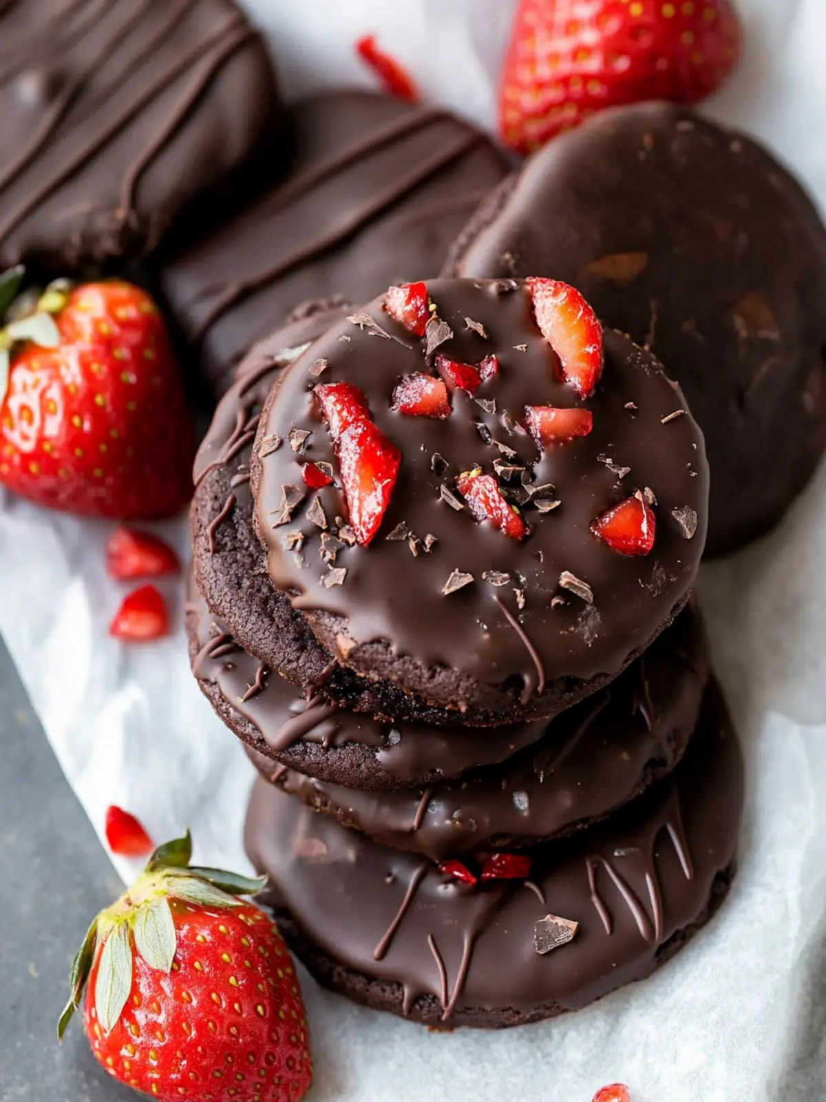 Decadent Chocolate Covered Strawberry Cookies to Savor 3 Chocolate Covered Strawberry Cookies
