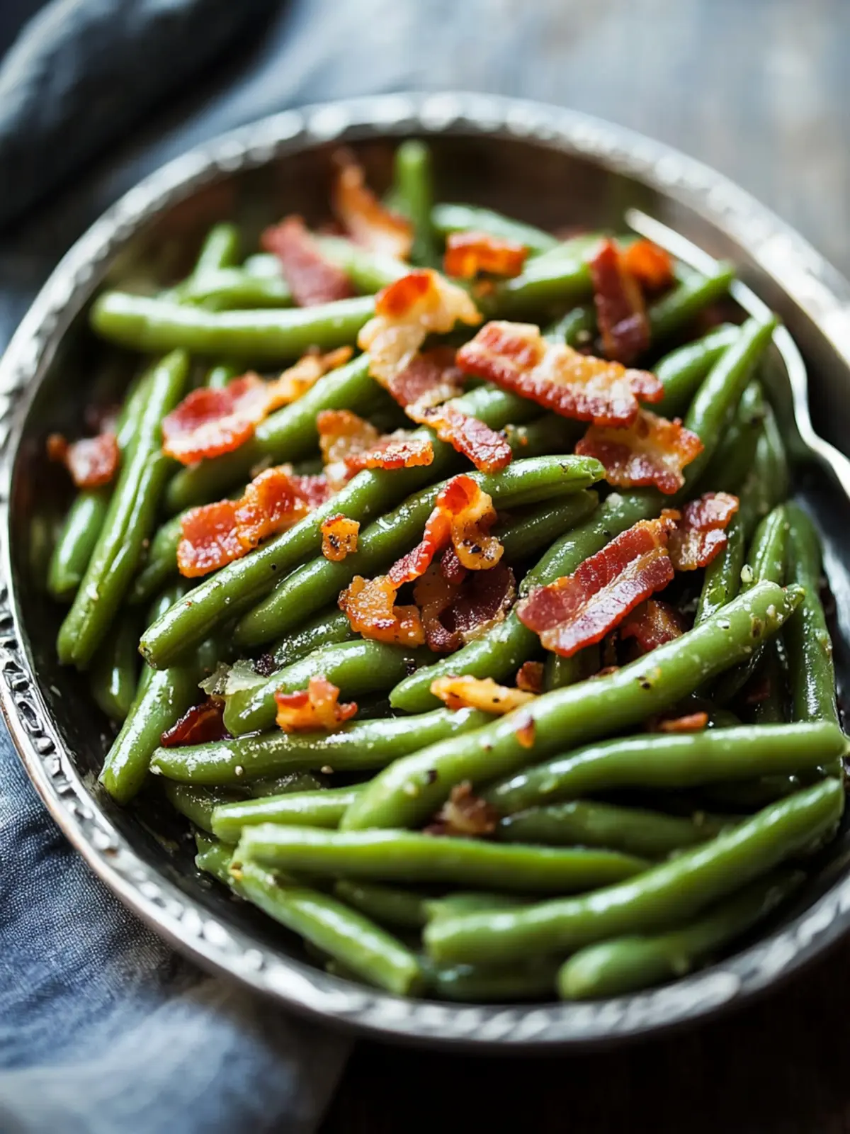 Savory Easy Green Beans with Bacon for a Flavorful Twist 4 Easy Green Beans with Bacon
