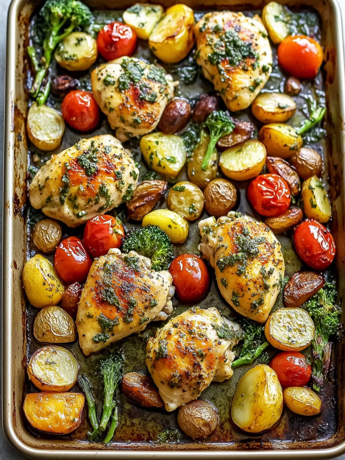 Sheet Pan Garlic Butter Chicken and Veggies for Busy Nights 3 Sheet Pan Garlic Butter Chicken and Veggies