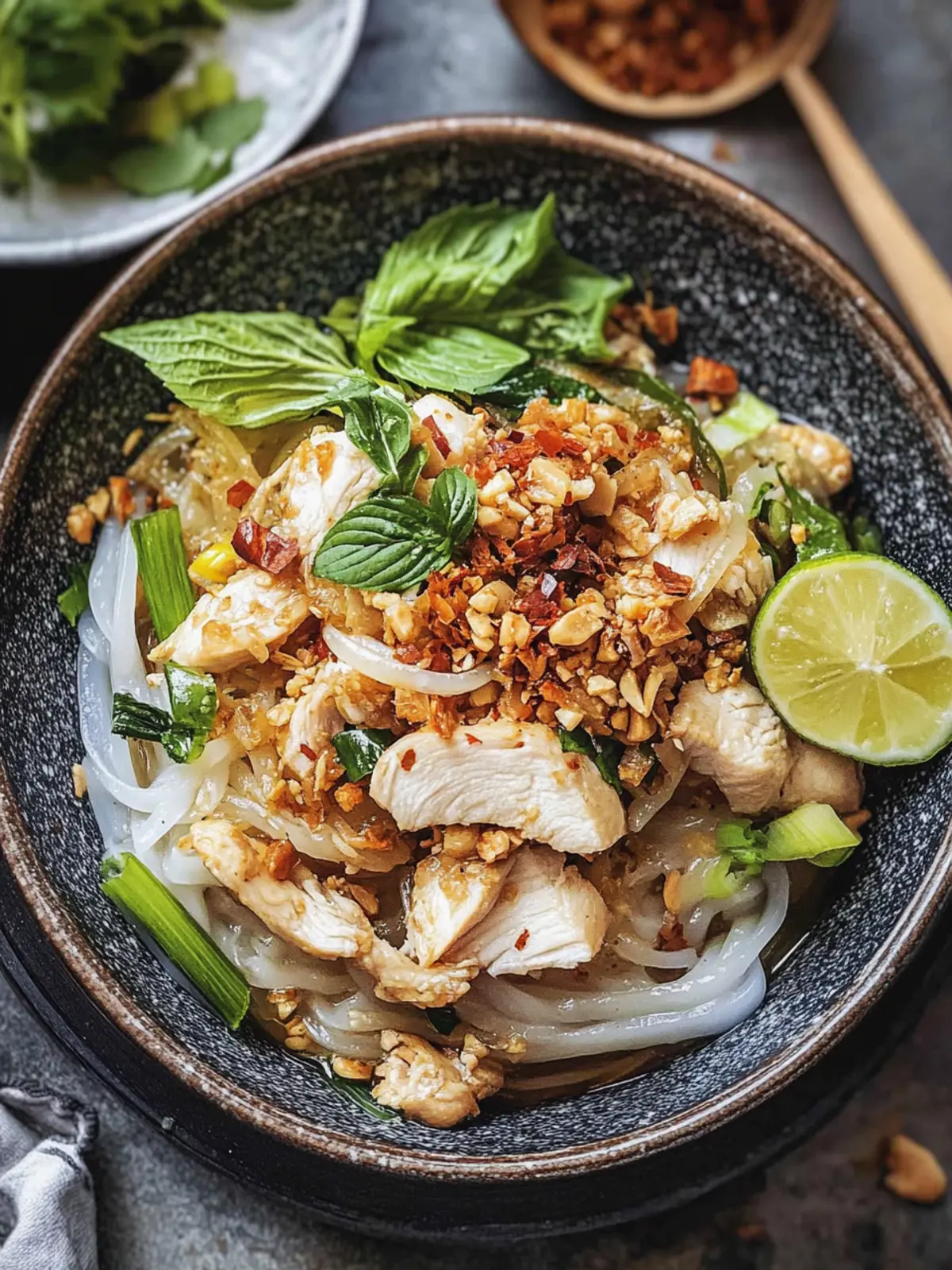 Savory Kuay Tiew Kua Gai Thai Rice Noodles with Chicken Magic 5 Kuay Tiew Kua Gai Thai Rice Noodles with Chicken