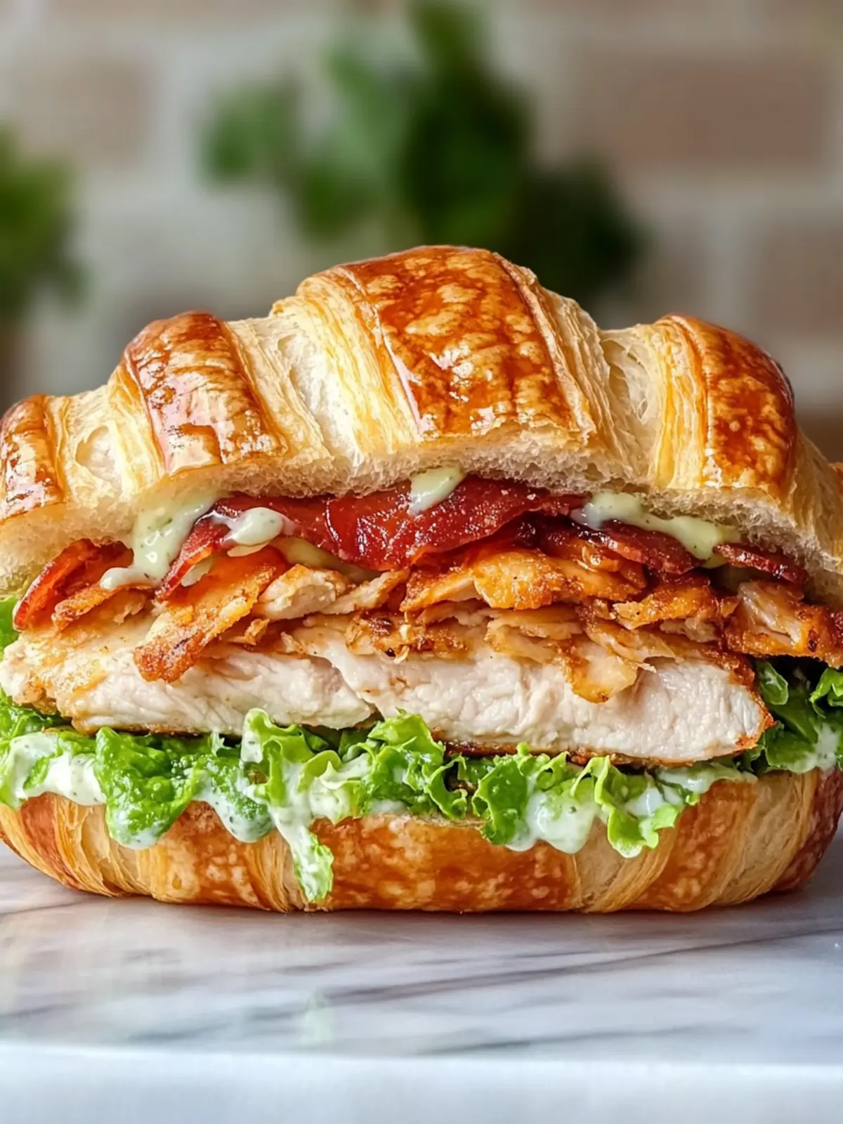 Savory Chicken Caesar Croissant Sandwich You’ll Crave Daily 3 Chicken Caesar Croissant Sandwich