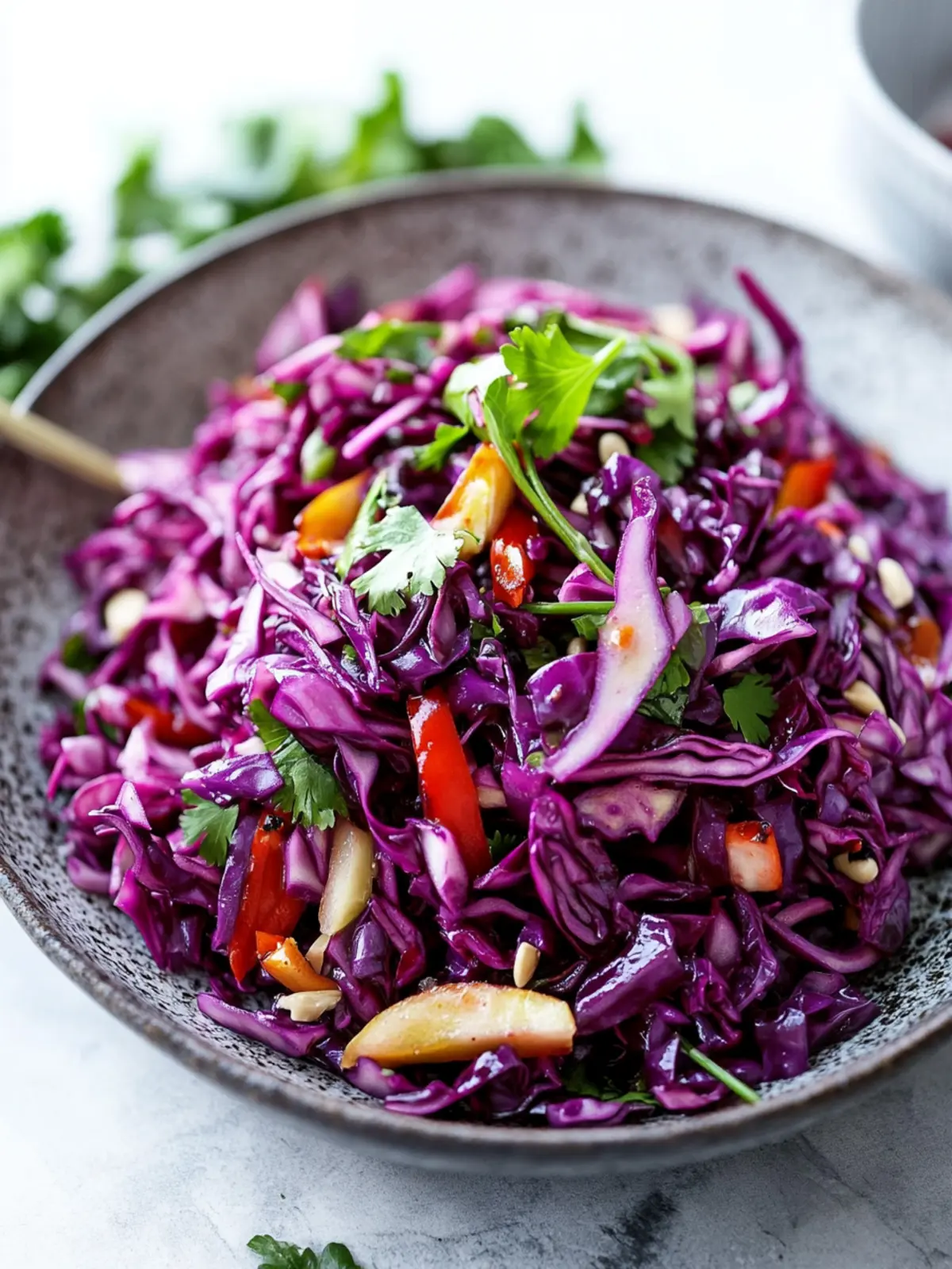 Detox Red Cabbage Slaw That’s Colorful and Crunchy 3 Detox Red Cabbage Slaw