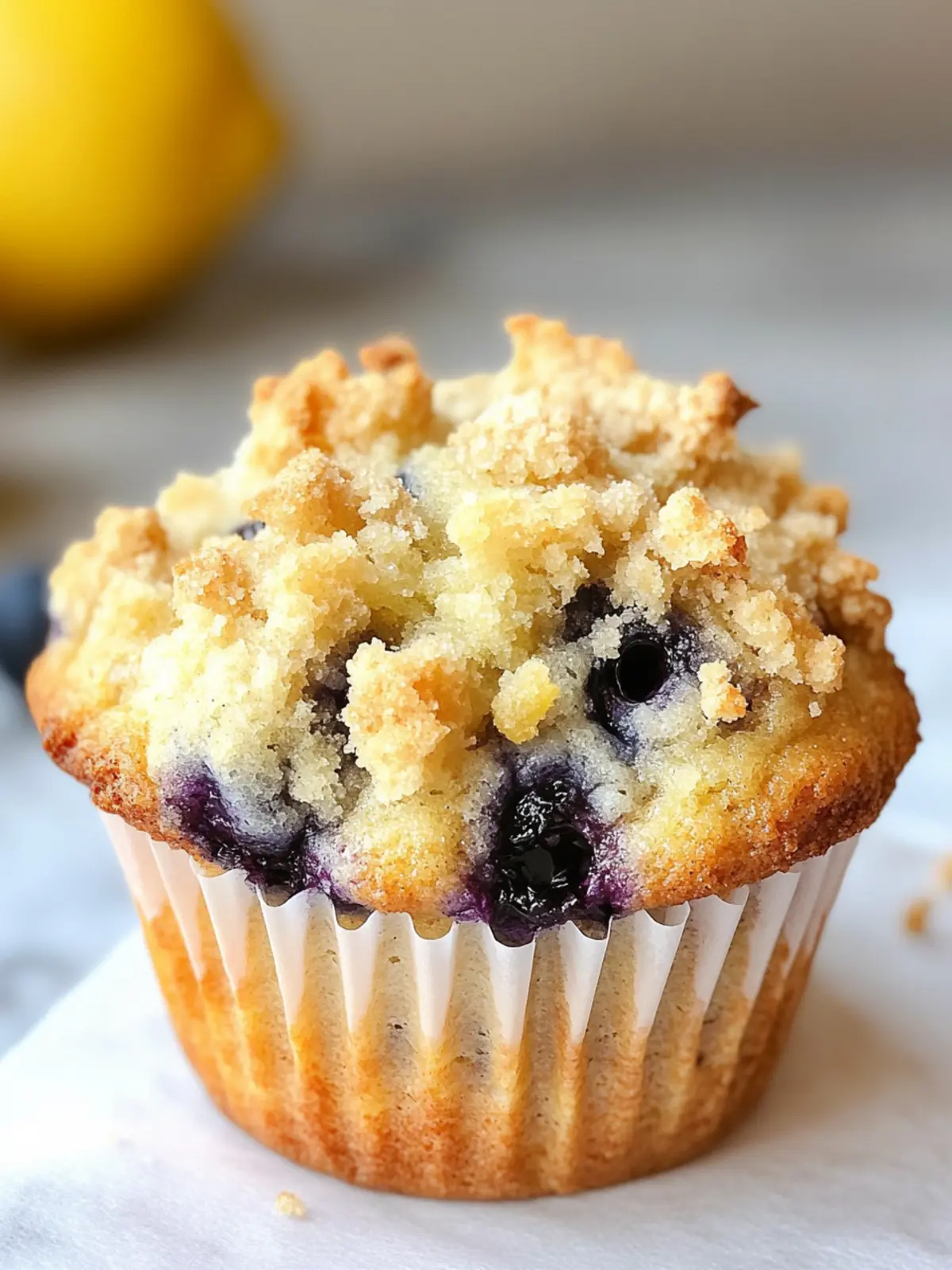 Blueberry & Lemon Crumble Muffins You’ll Crave Daily 2 Blueberry & Lemon Crumble Muffins