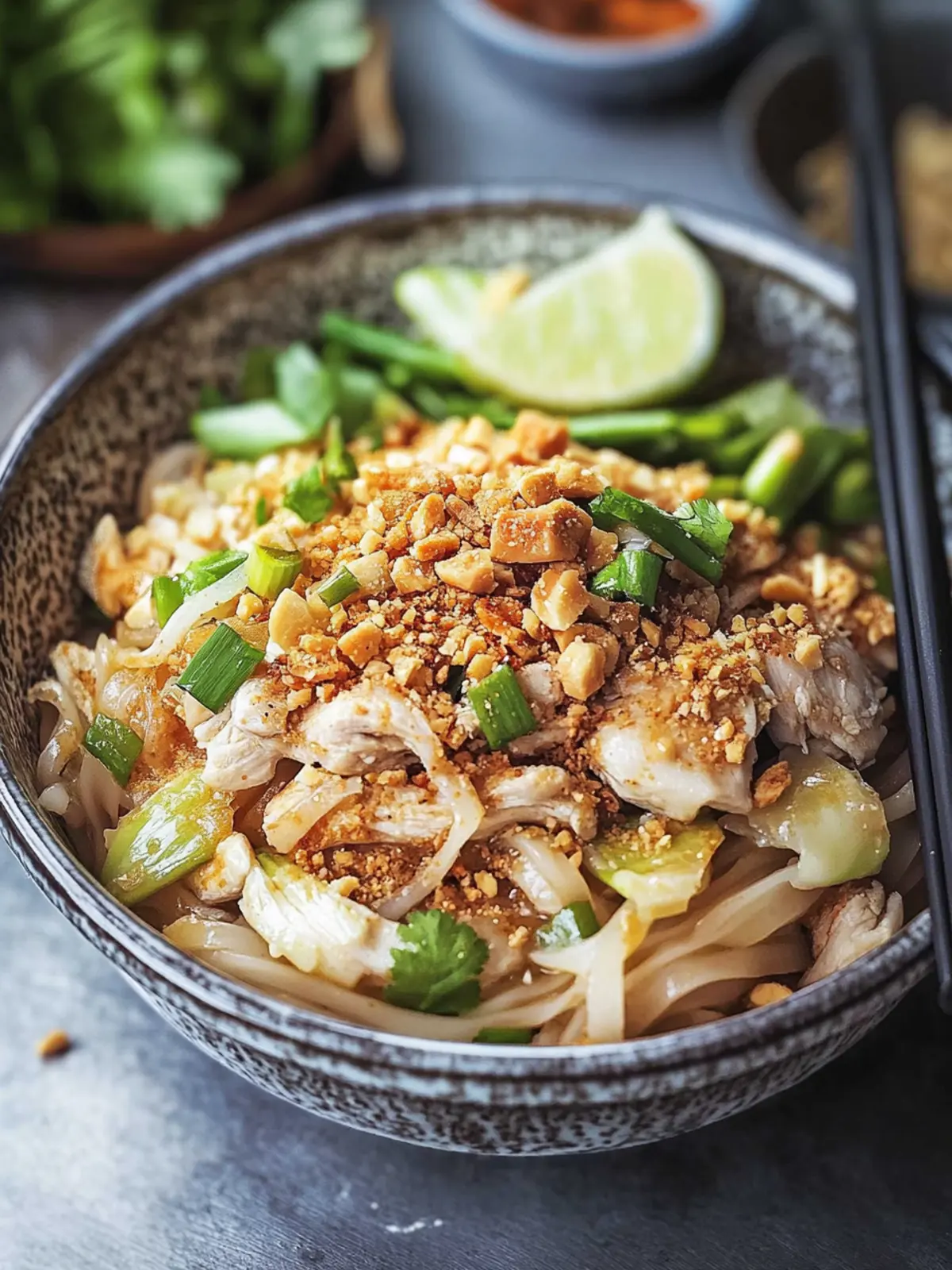 Savory Kuay Tiew Kua Gai Thai Rice Noodles with Chicken Magic 3 Kuay Tiew Kua Gai Thai Rice Noodles with Chicken