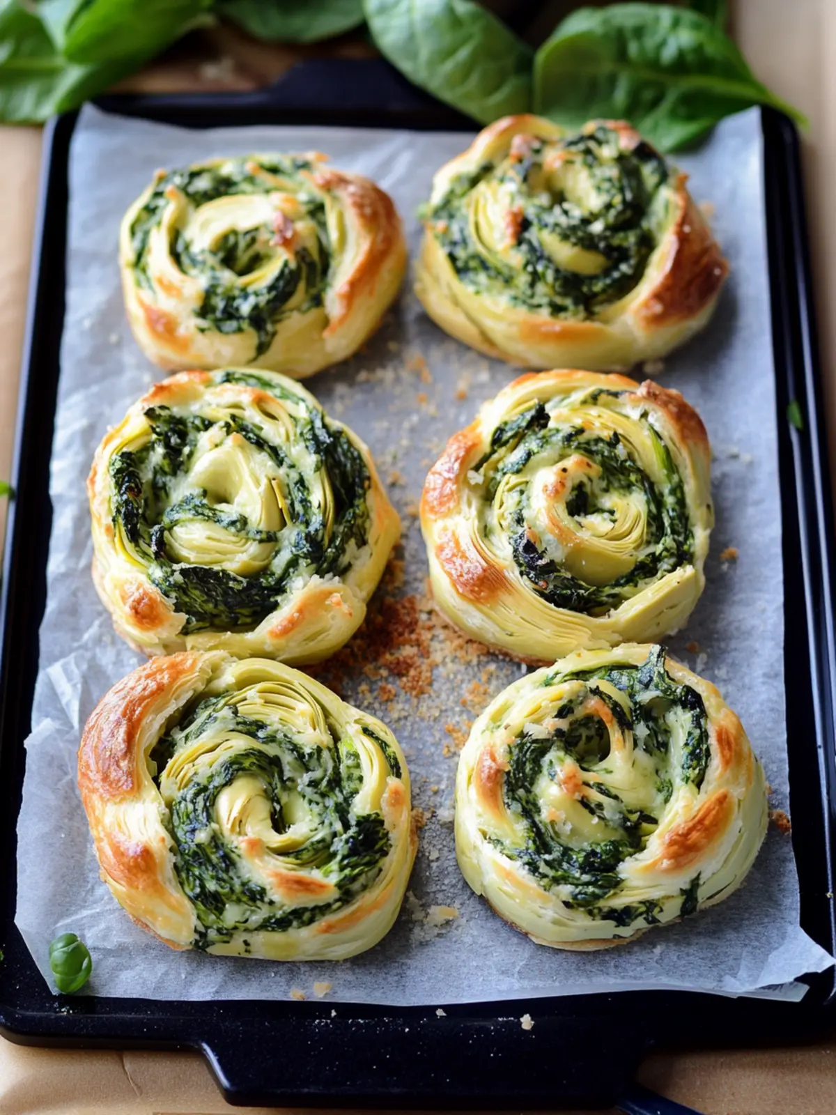 Savory Spinach Artichoke Swirls Perfect for Any Gathering 3 Spinach Artichoke Swirls