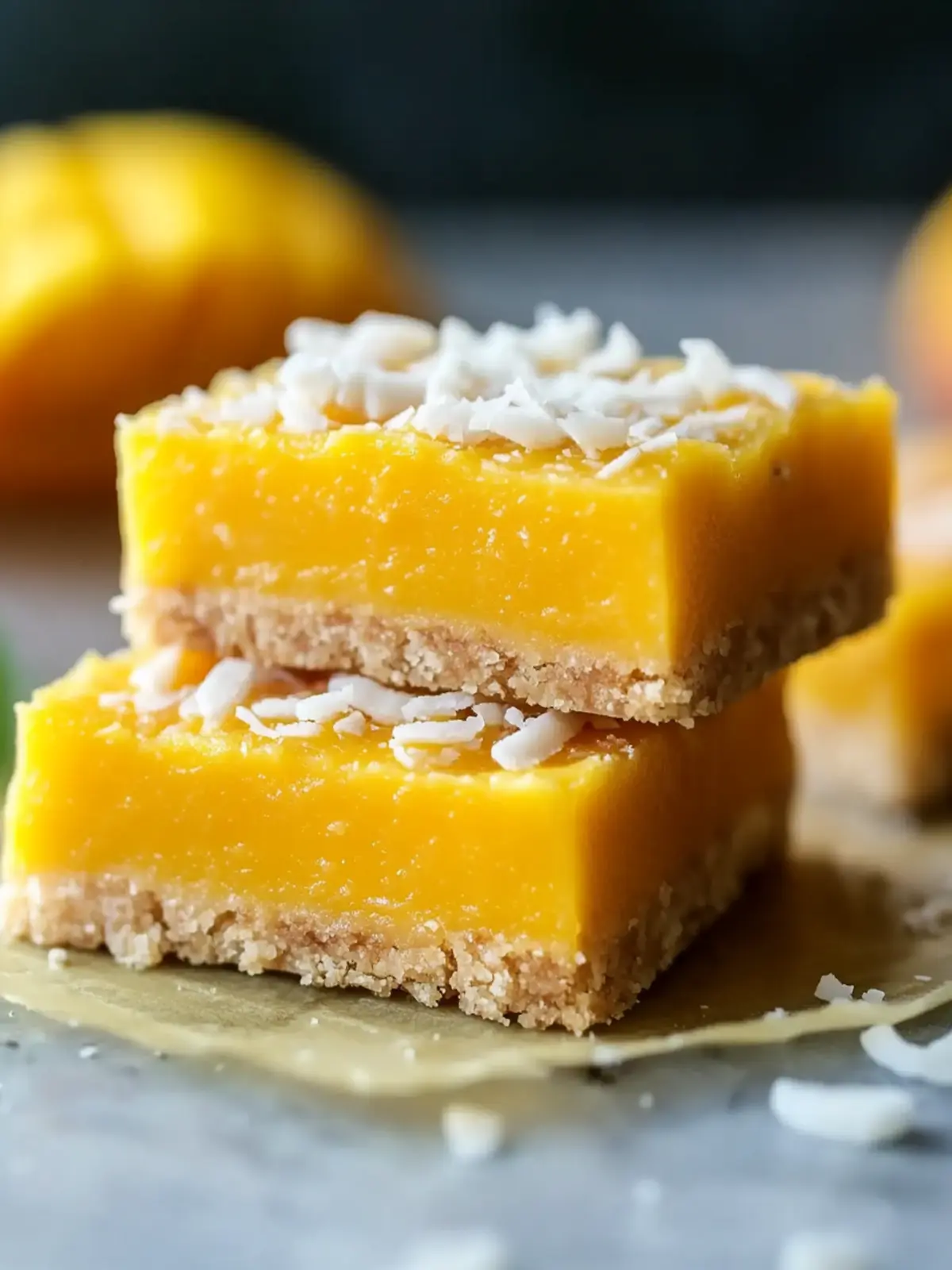 Delicious Easy Mango Coconut Bars for a Tropical Summer Treat 2 Easy Mango Coconut Bars