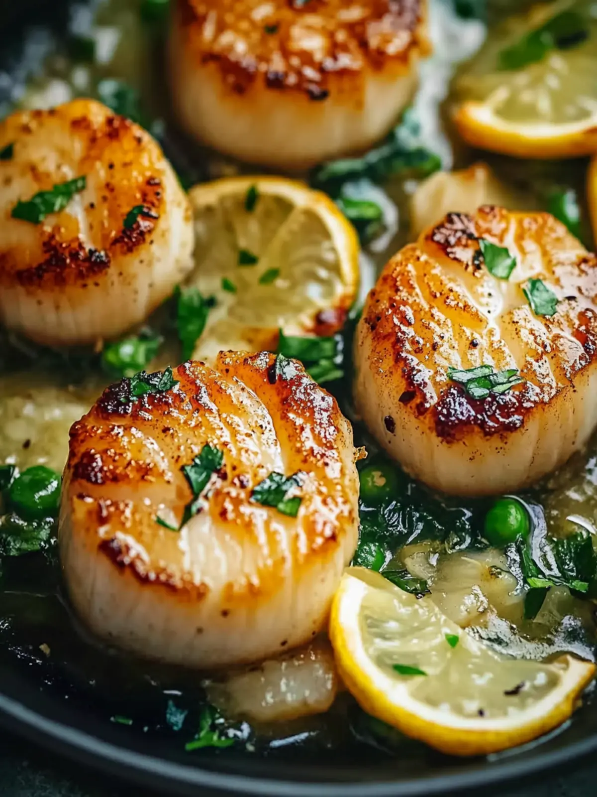 Seared Scallops in Zesty Lemon Butter: A Quick Gourmet Delight 5 Seared Scallops