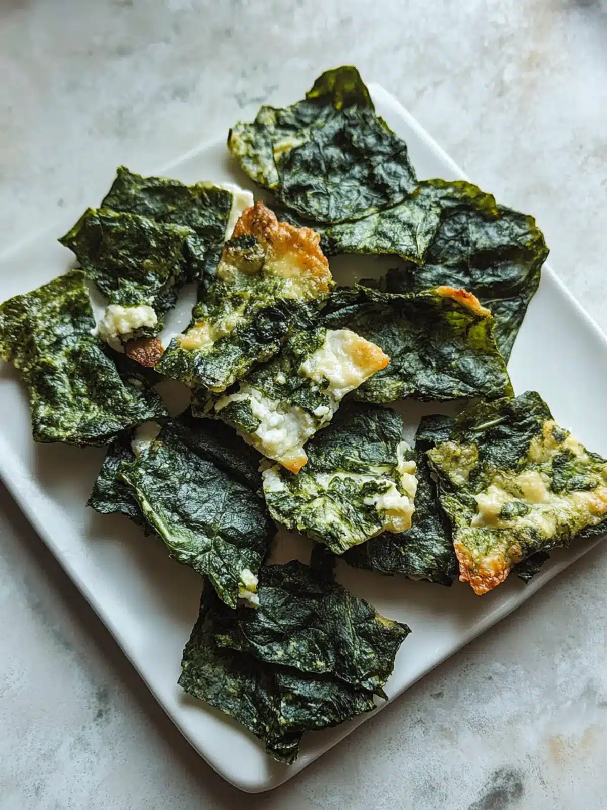 Crispy Mediterranean Spinach and Feta Cheese Crisps Recipe 5 Mediterranean Spinach and Feta Cheese Crisps