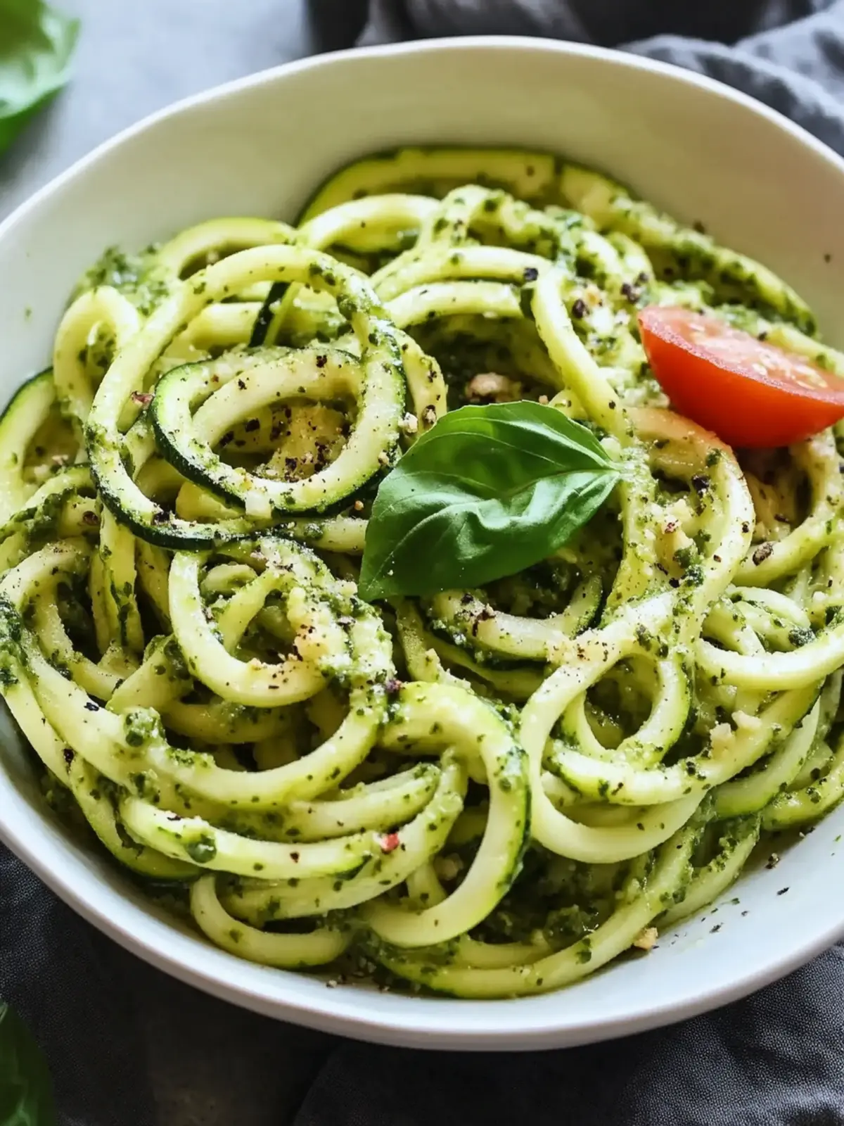 Delicious Pesto Zucchini Noodles Ready in Just 25 Minutes 2 Pesto Zucchini Noodles