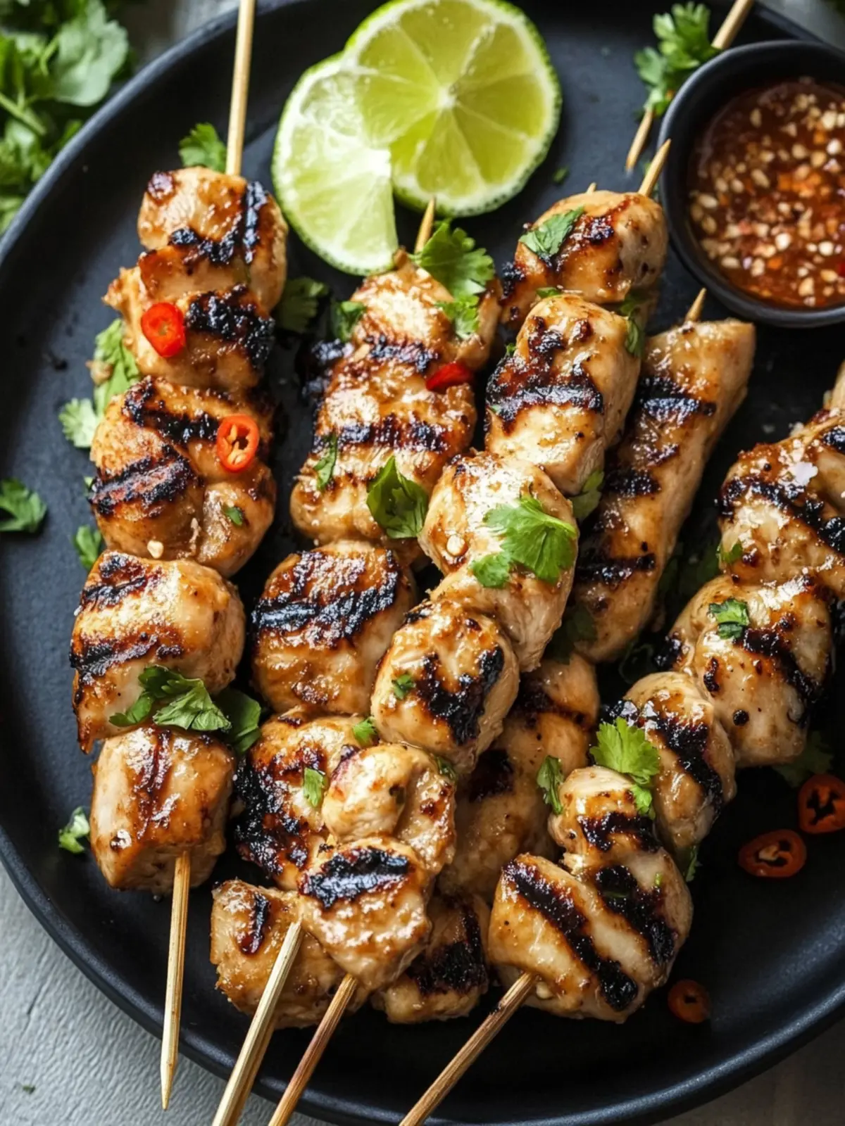 Mouthwatering Grilled Thai Coconut Chicken Skewers Recipe 4 Grilled Thai Coconut Chicken Skewers
