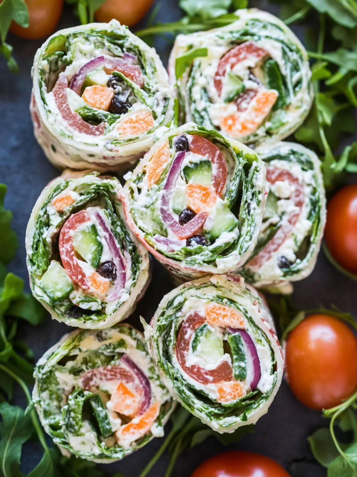 Delicious Greek Salad Pinwheels for a Fresh, Flavorful Snack 5 Greek Salad Pinwheels