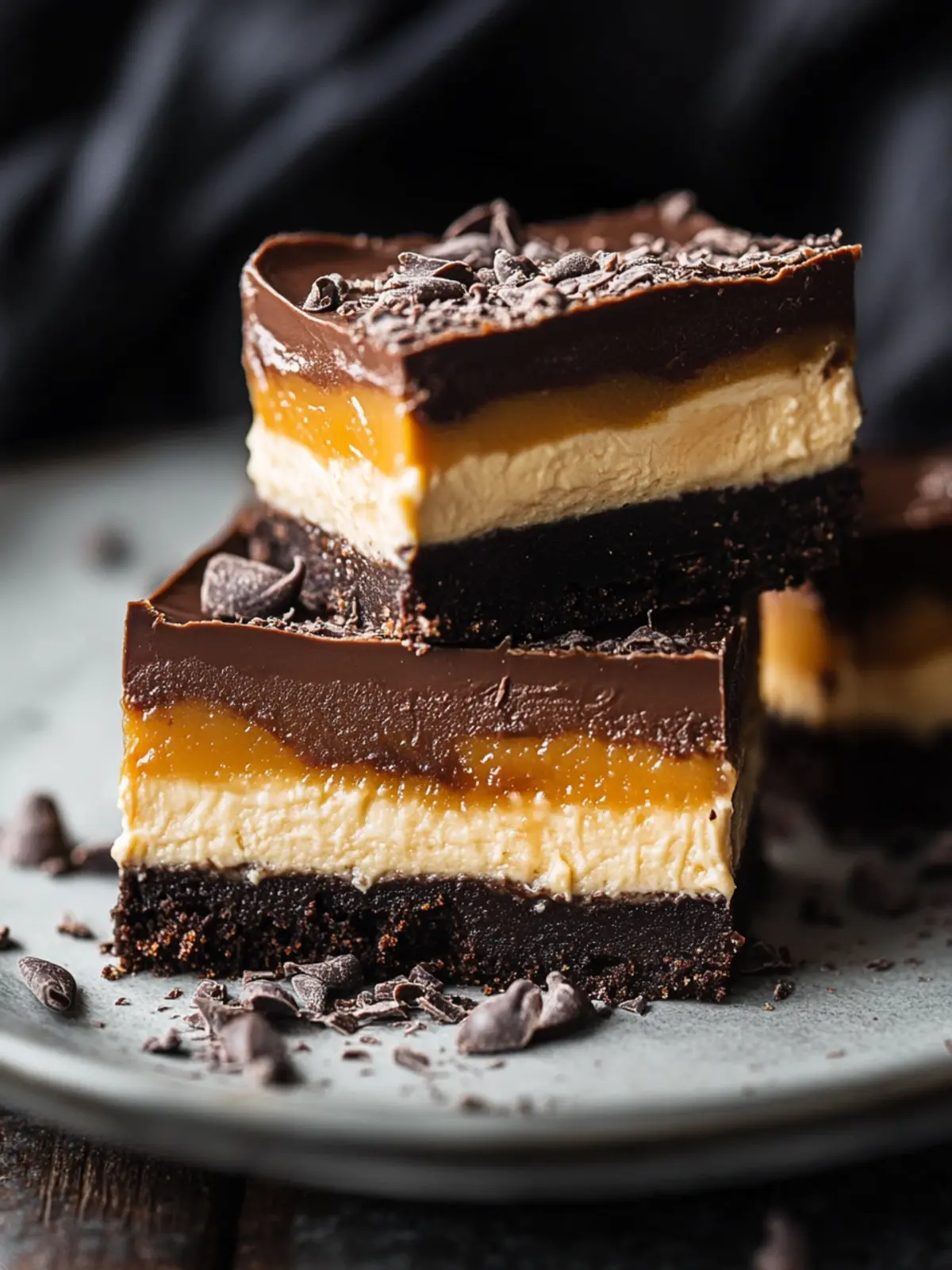 Indulge in Dulce de Leche Chocolate Cheesecake Bars Today 3 Dulce de Leche Chocolate Cheesecake Bars