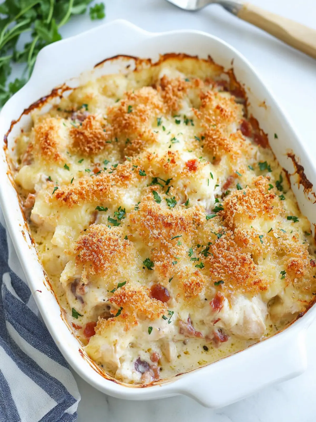 Keto Chicken Cordon Bleu Casserole That's Pure Comfort Food 3 Keto Chicken Cordon Bleu Casserole