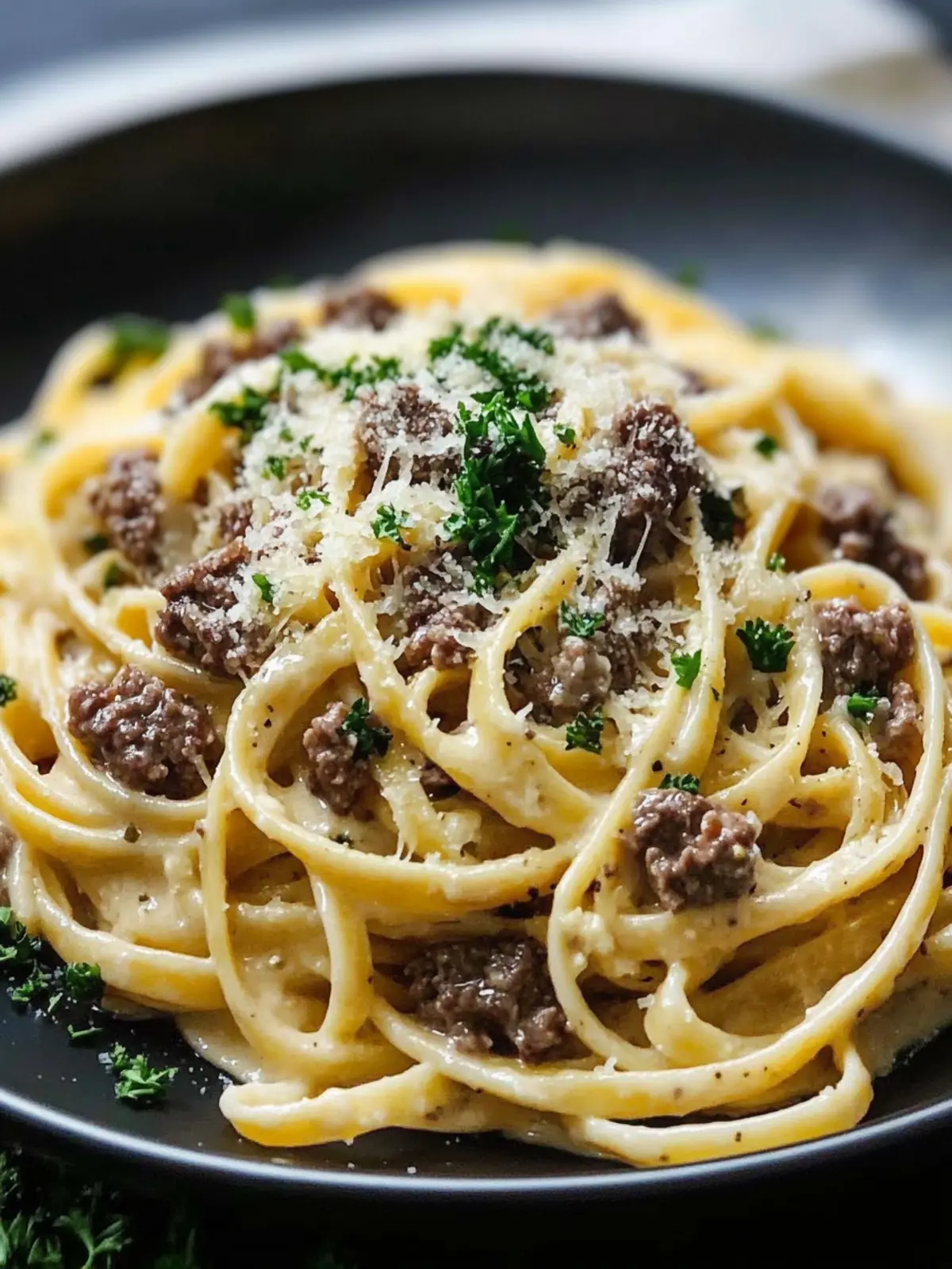 Creamy Parmesan Beef Linguine with Garlic Butter Bliss 4 Creamy Parmesan Beef Linguine with Garlic Butter Sauce