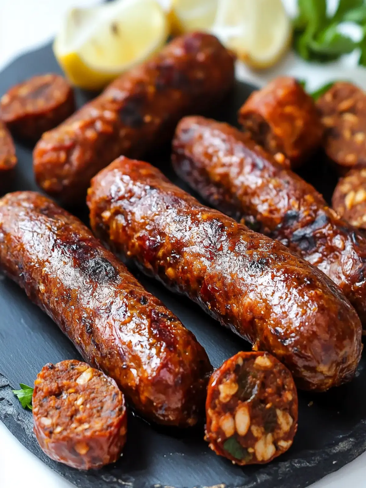 Sundried Tomato Vegan Sausages Gluten-Free & Grill-Ready 2 Sundried Tomato Vegan Sausages (Gluten-Free!)