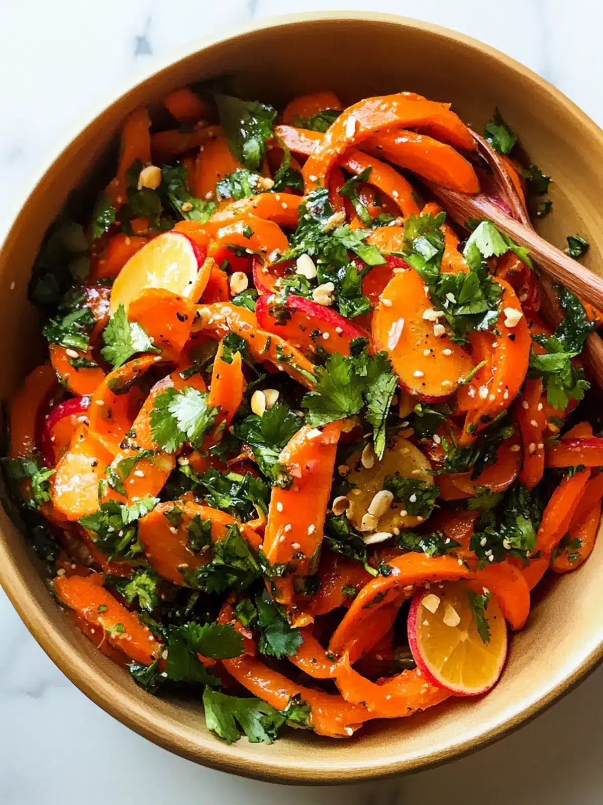 Zesty Carrot Salad with Citrus Miso-Ginger Dressing Delight 5 Carrot Salad with Citrus Miso-Ginger Dressing