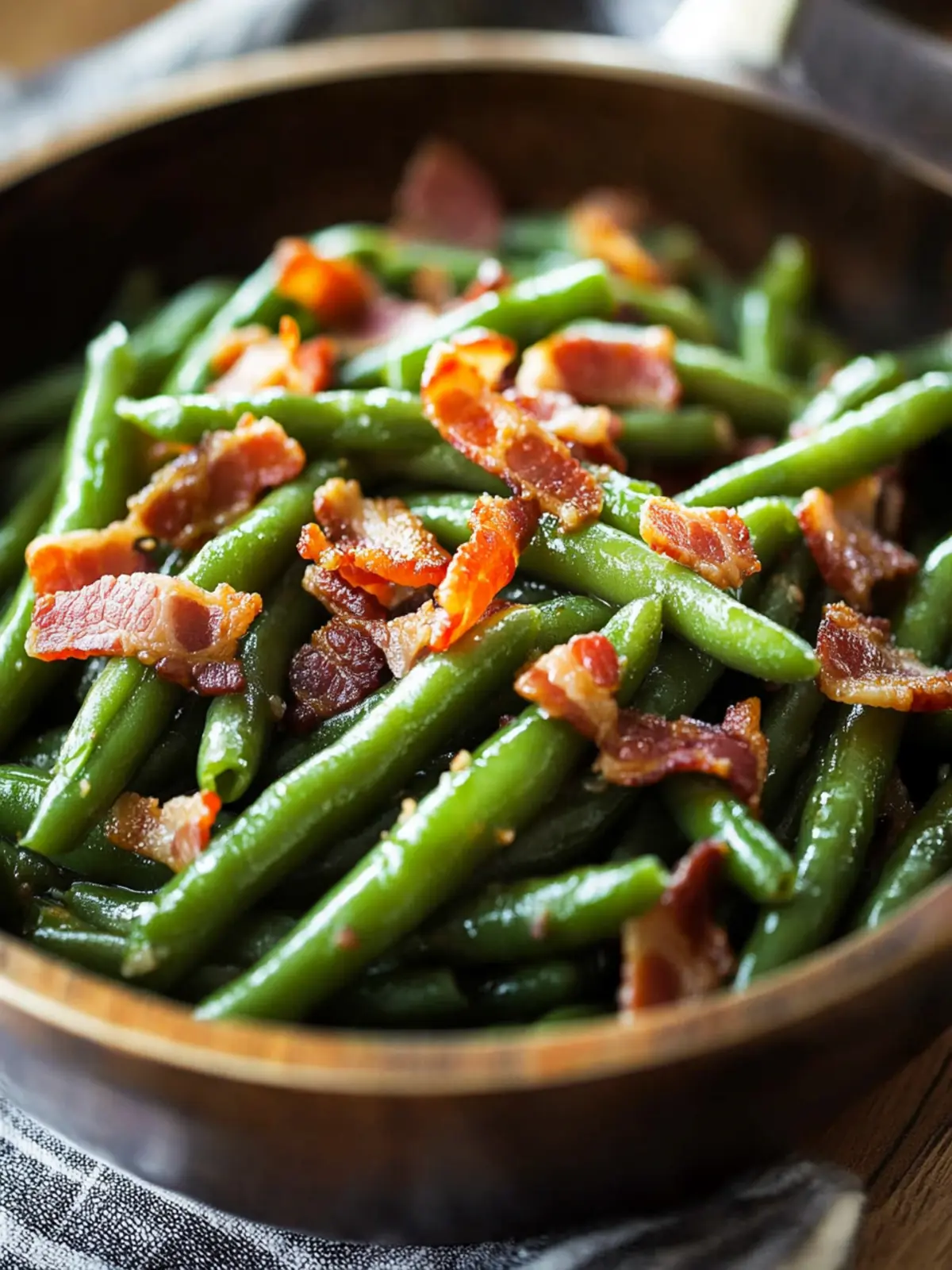 Savory Easy Green Beans with Bacon for a Flavorful Twist 2 Easy Green Beans with Bacon