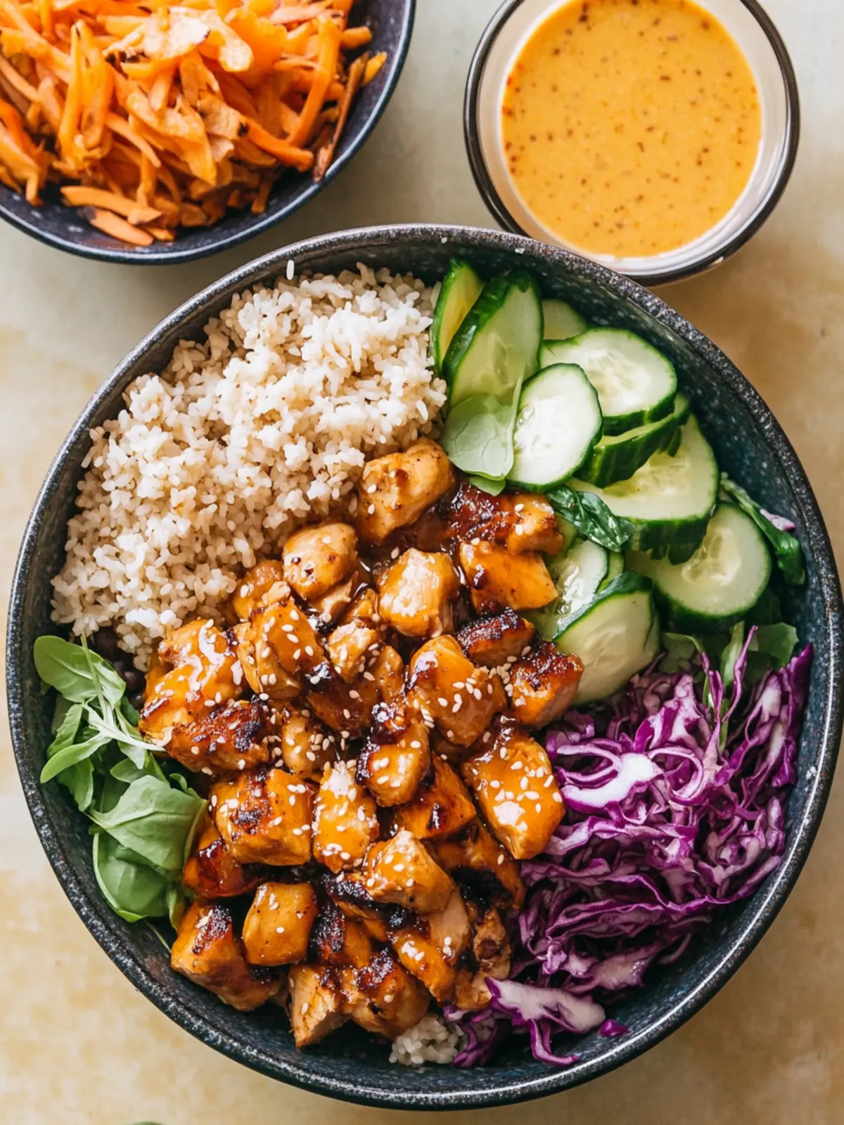 Hot Honey Chicken Bowl – Sweet Green Copycat Delight 3 Hot Honey Chicken Bowl – Sweet Green Copycat