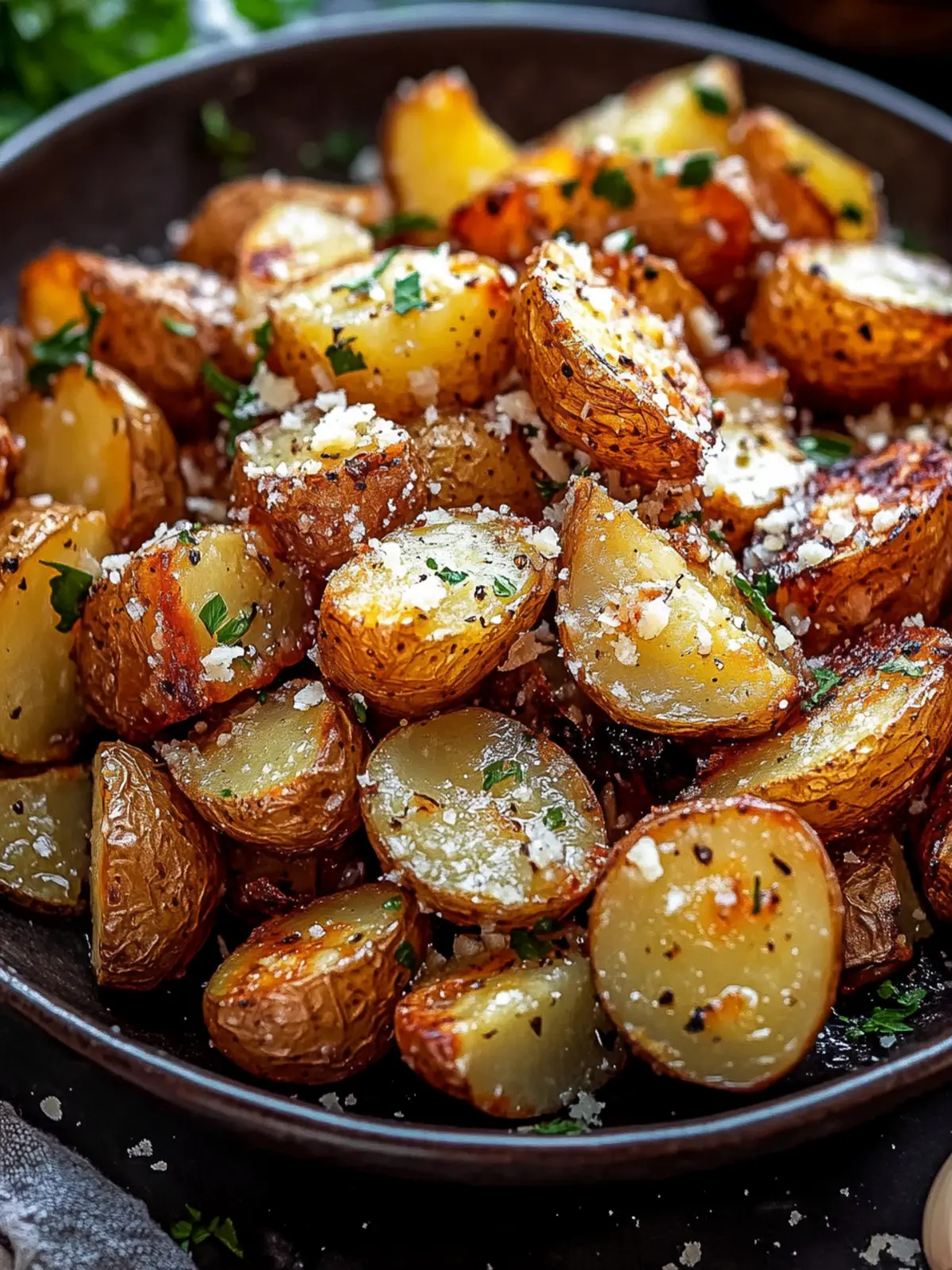 Irresistible Roasted Garlic Butter Parmesan Potatoes Recipe 4 Roasted Garlic Butter Parmesan Potatoes
