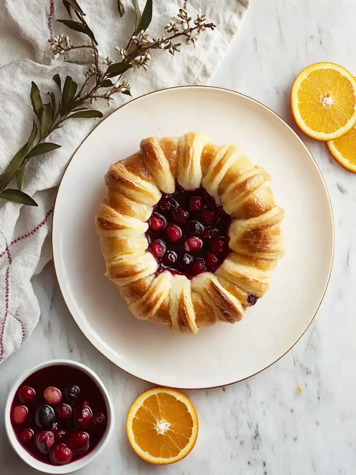 Cranberry-Orange Tea Ring: A Cozy Homemade Delight 2 Cranberry-Orange Tea Ring