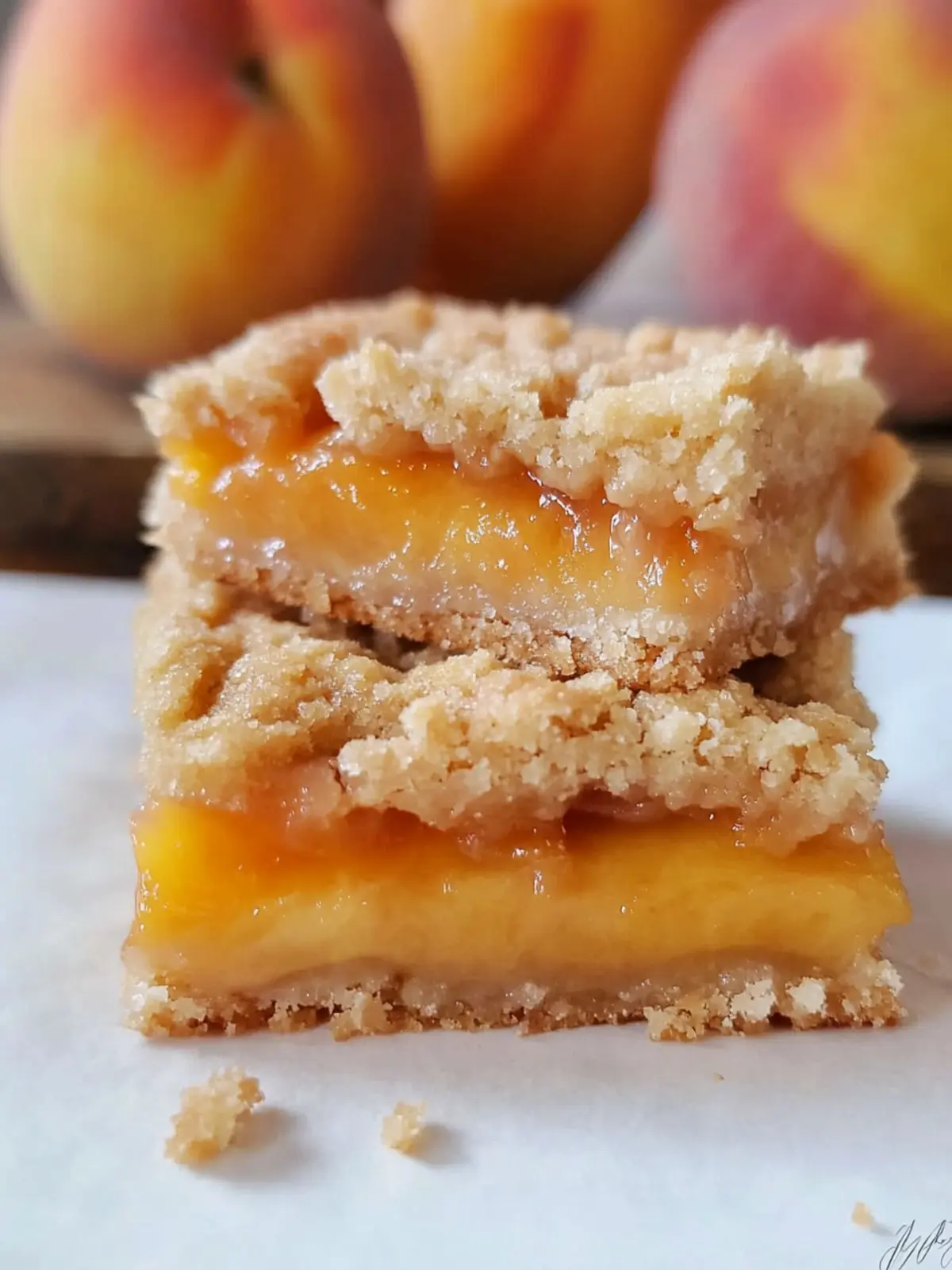 Irresistible Peach Crumb Bars for a Summer Treat Delight 2 Peach Crumb Bars