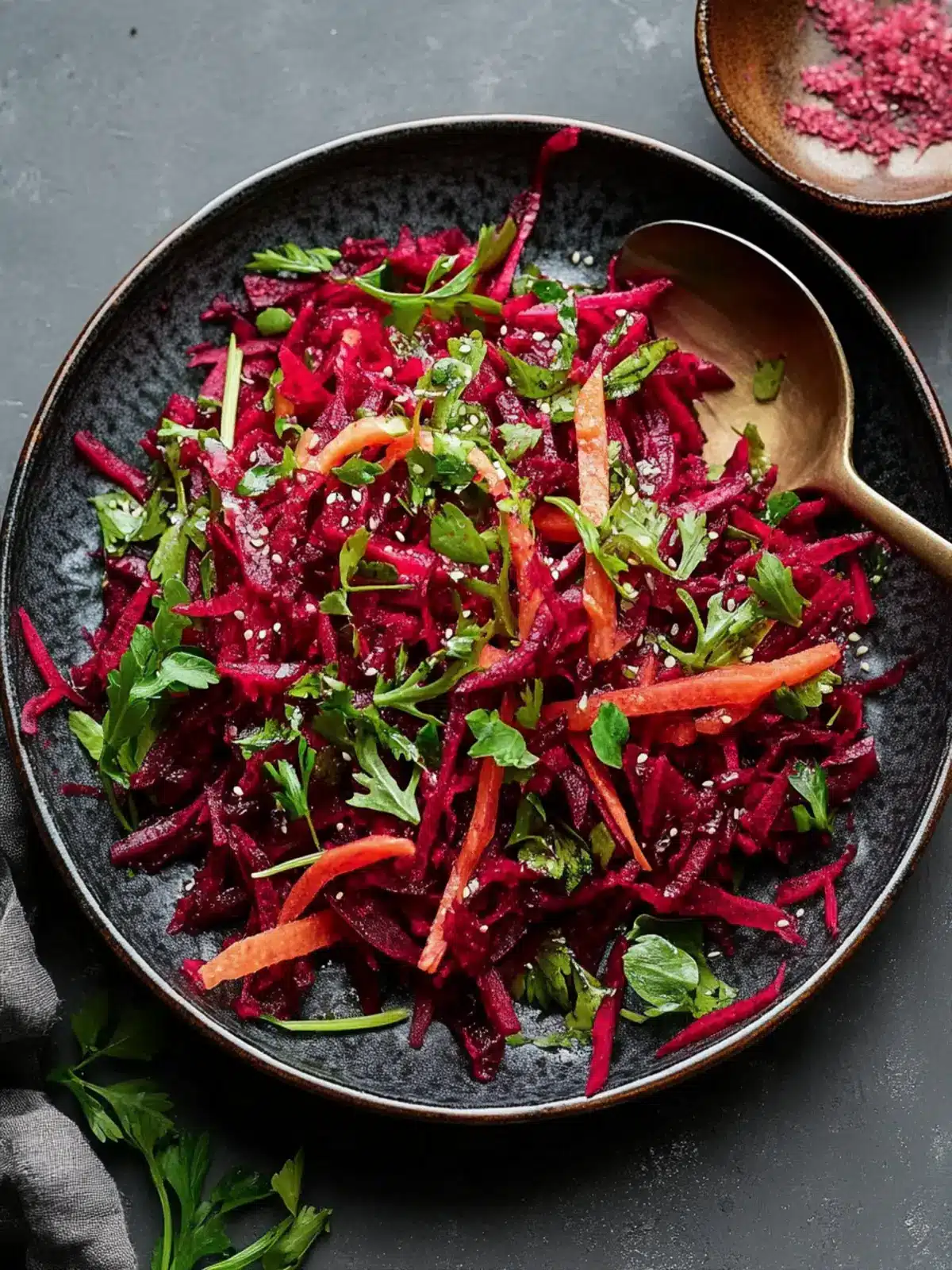 Vibrant Grated Beet Salad with Fresh Mint Magic 4 Grated Beet Salad