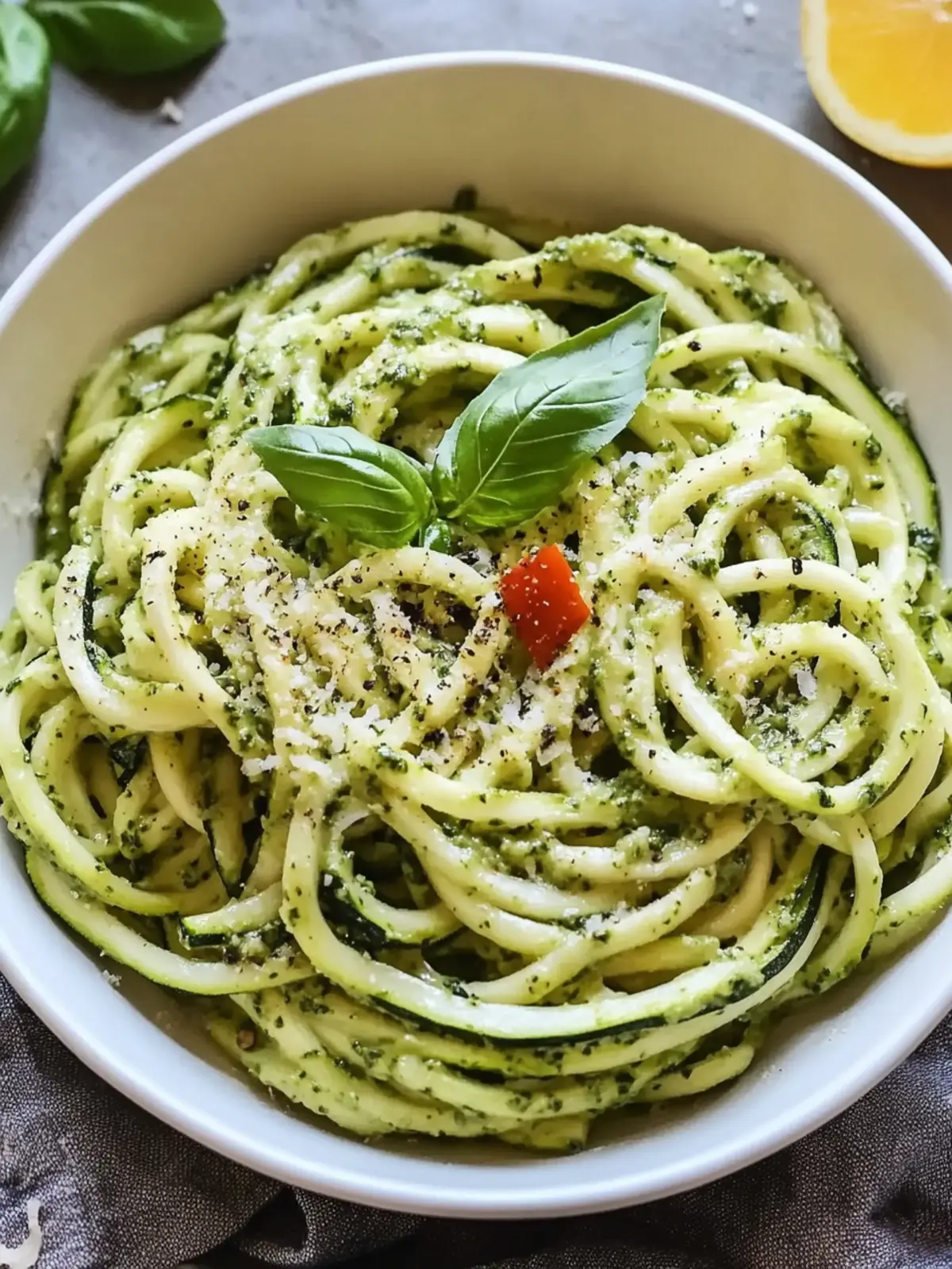 Delicious Pesto Zucchini Noodles Ready in Just 25 Minutes 5 Pesto Zucchini Noodles