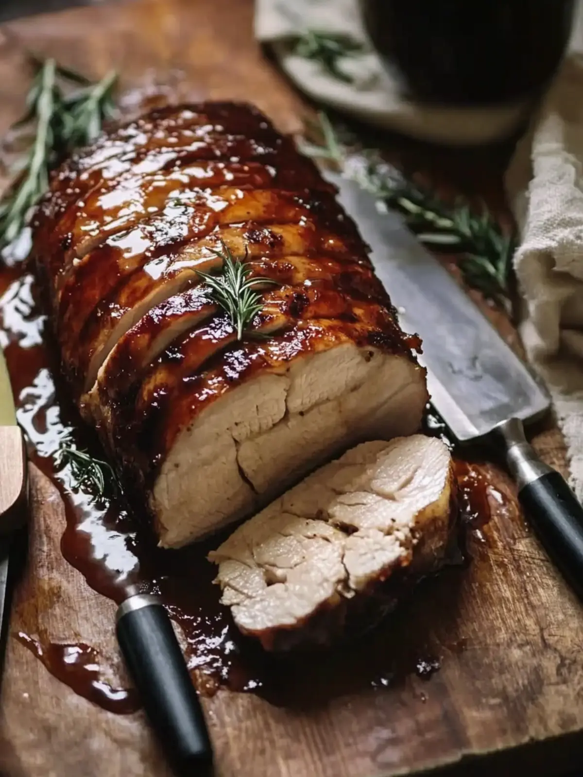 Sweet & Savory Guinness & Honey Glazed Pork Loin Delight 2 Guinness & honey glazed pork loin
