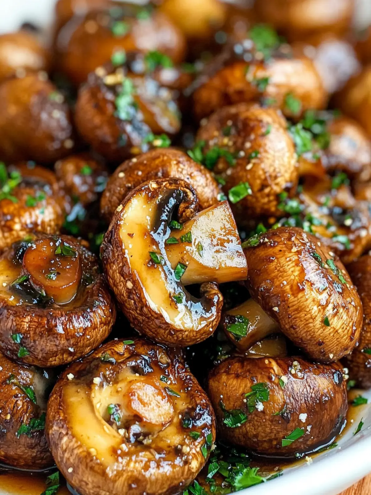 Savory Balsamic Soy Roasted Garlic Mushrooms in 25 Minutes 5 Balsamic Soy Roasted Garlic Mushrooms