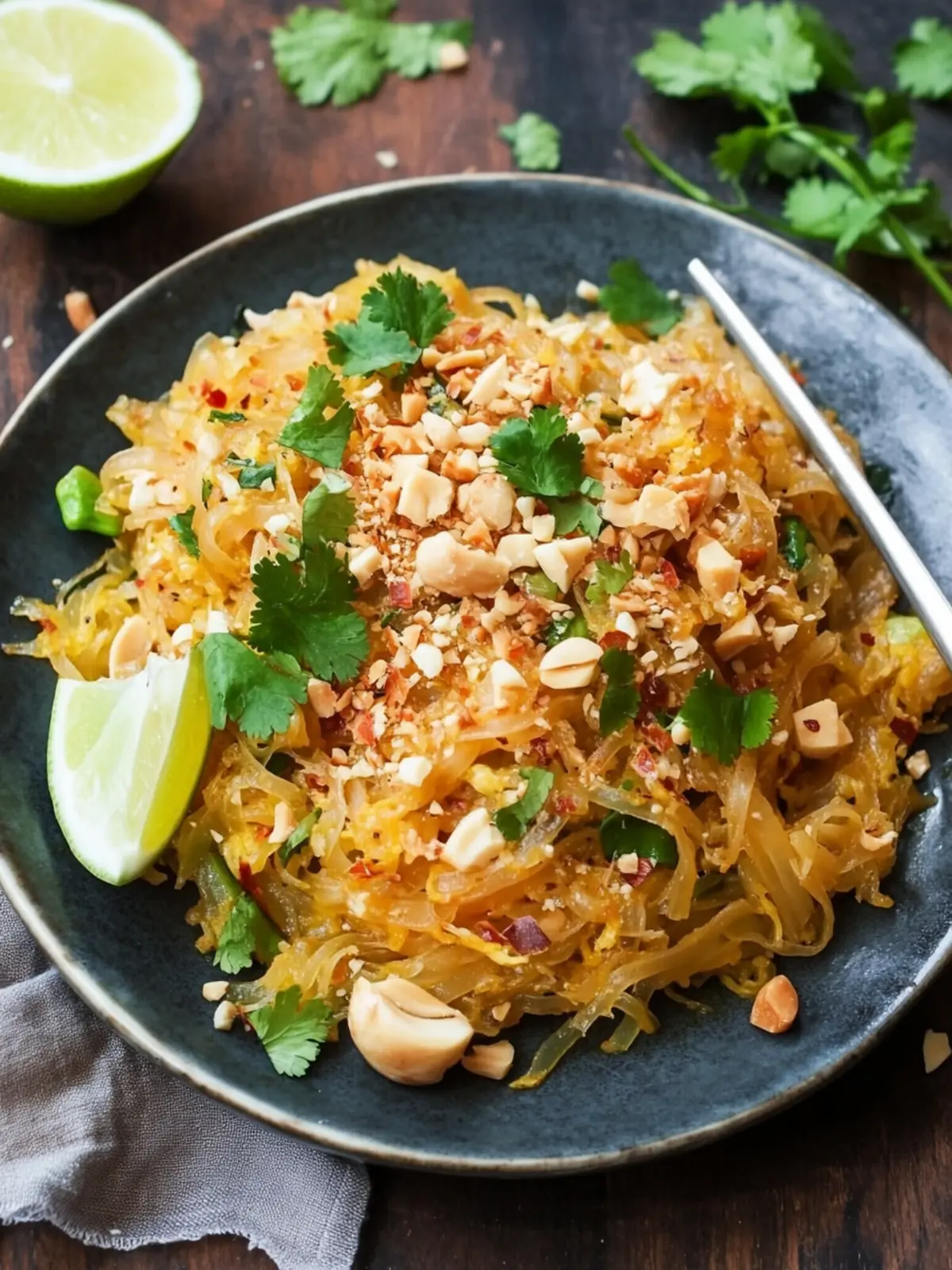 Spaghetti Squash Pad Thai: A Healthy Twist on a Classic! 2 Spaghetti Squash Pad Thai