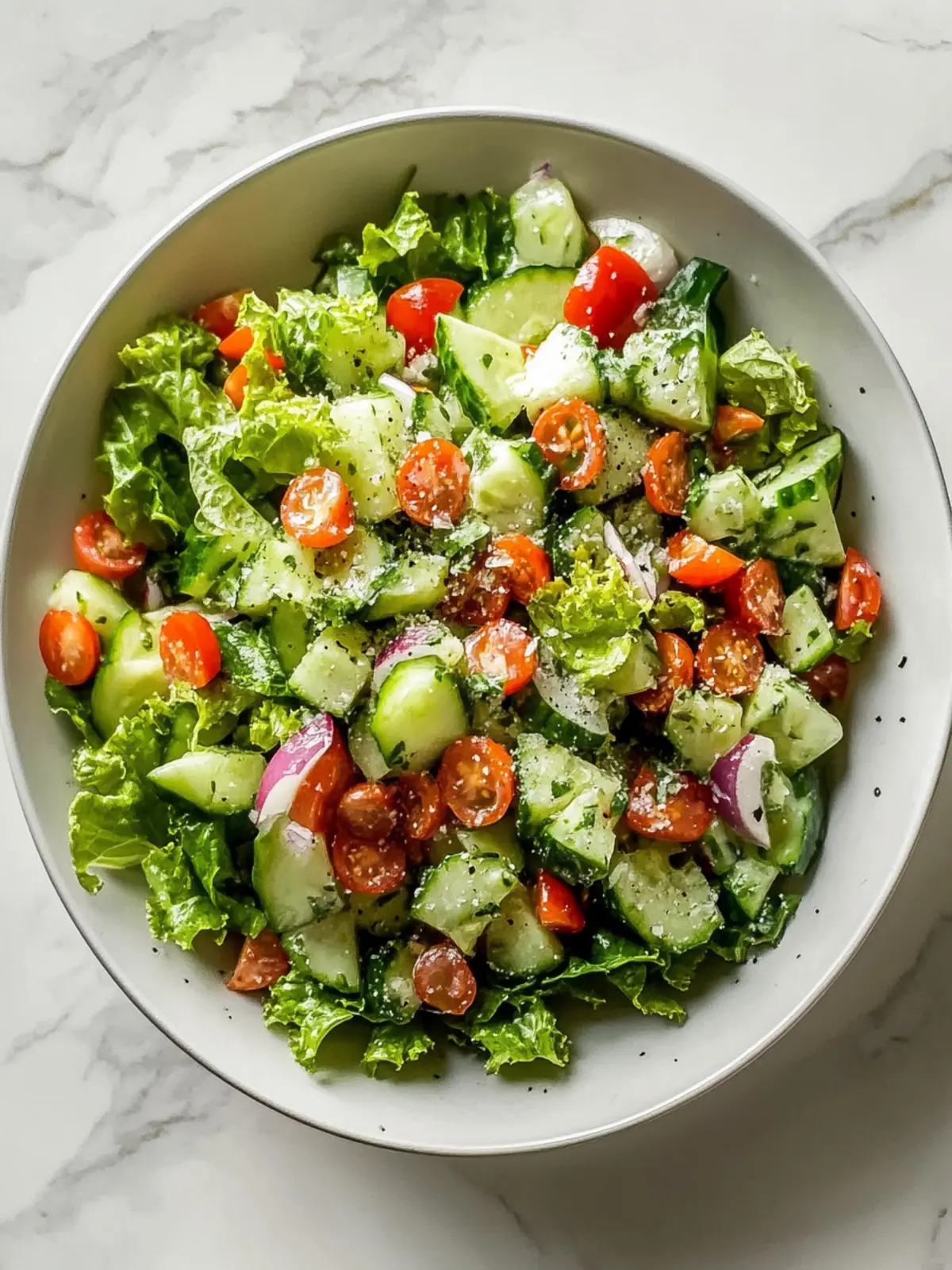 Fresh Chopped Salad with Zesty Lemon-Basil Dressing 5 Chopped Salad