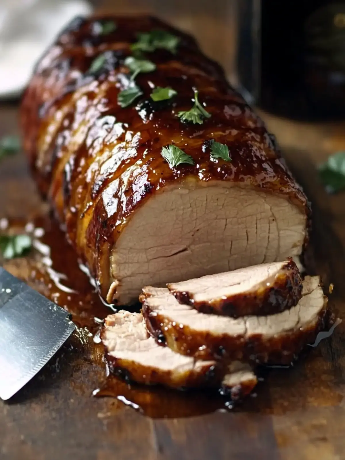 Sweet & Savory Guinness & Honey Glazed Pork Loin Delight 3 Guinness & honey glazed pork loin