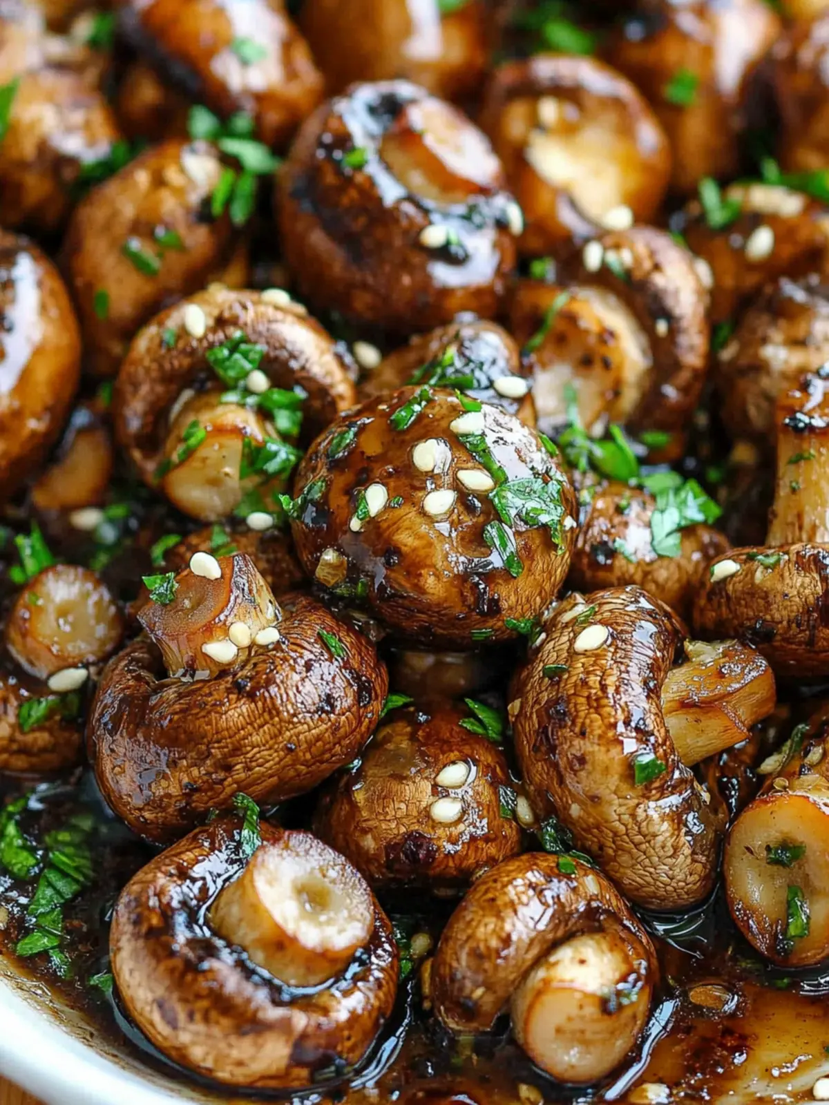 Savory Balsamic Soy Roasted Garlic Mushrooms in 25 Minutes 2 Balsamic Soy Roasted Garlic Mushrooms