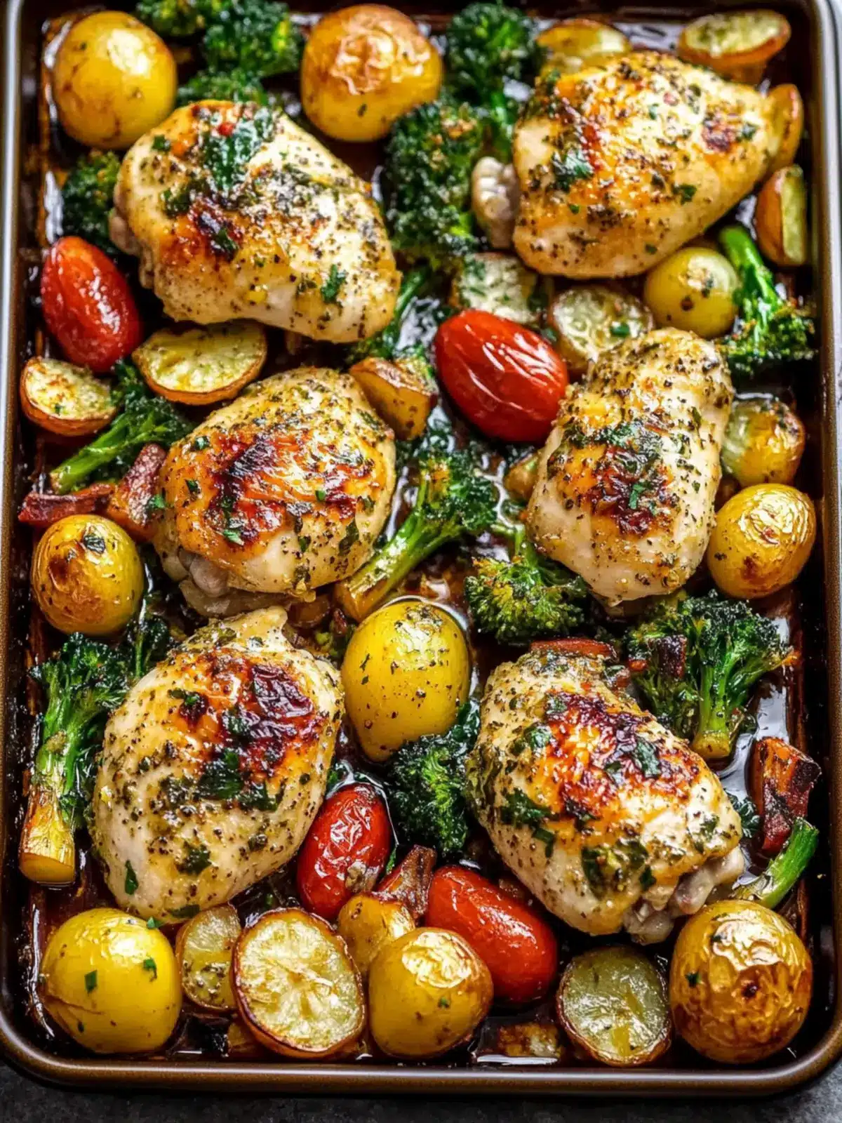 Sheet Pan Garlic Butter Chicken and Veggies for Busy Nights 4 Sheet Pan Garlic Butter Chicken and Veggies